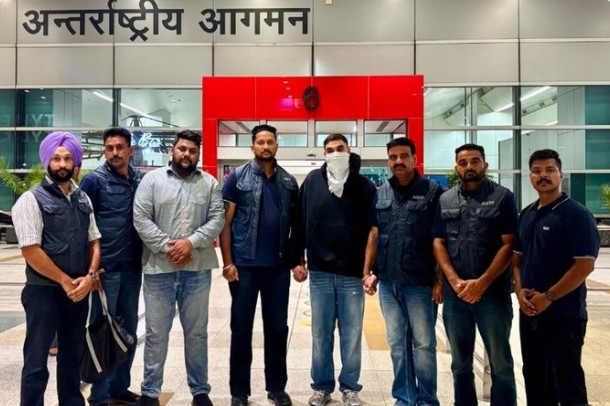 Punjab Police take Bishnoi aide into custody at Delhi airport after deportation from Canada Punjab Police take Bishnoi aide into custody at Delhi airport after deportation from Canada
