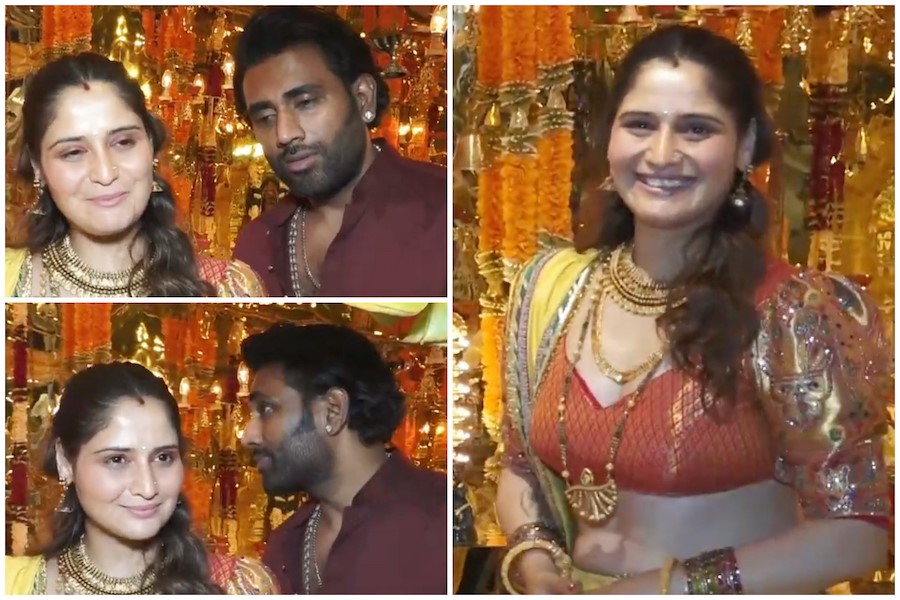 Aarti Singh Celebrates Ganpati With Husband Deepak Chauhan Reveals South Indian Temple Inspired Theme at Home Aarti Singh Celebrates Ganpati With Husband Deepak Chauhan Reveals South Indian Temple Inspired Theme at Home