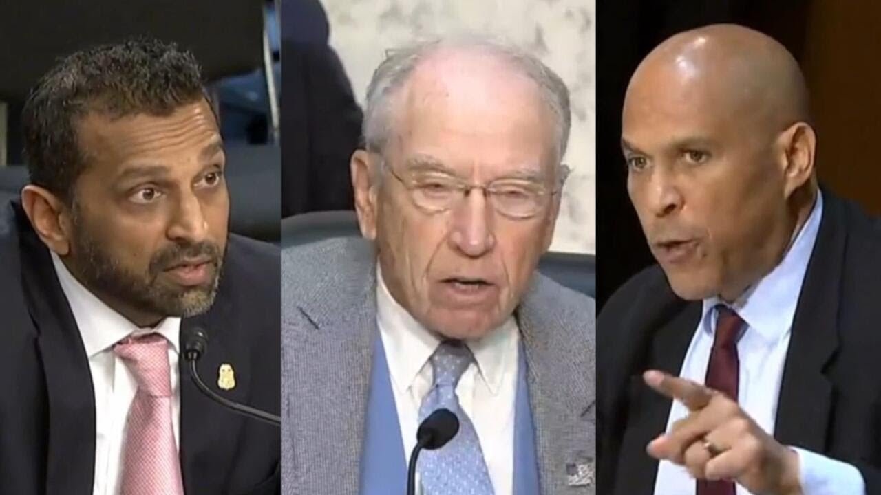 Watch: Booker clashes with Patel, Grassley during Senate hearing (Video)
