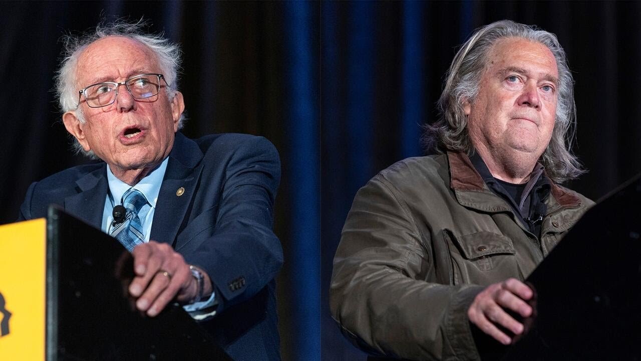 Sen. Bernie Sanders, Steve Bannon appear at same AI safety rally (Video) Sen. Bernie Sanders, Steve Bannon appear at same AI safety rally (Video)