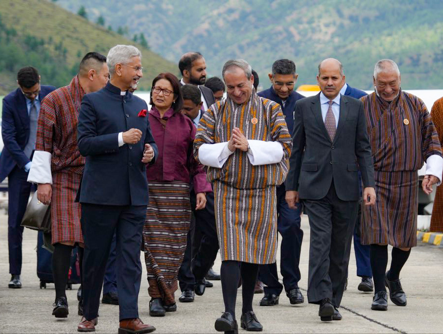 Paro: Jaishankar Arrives in Bhutan Paro #Gallery Paro: Jaishankar Arrives in Bhutan Paro #Gallery