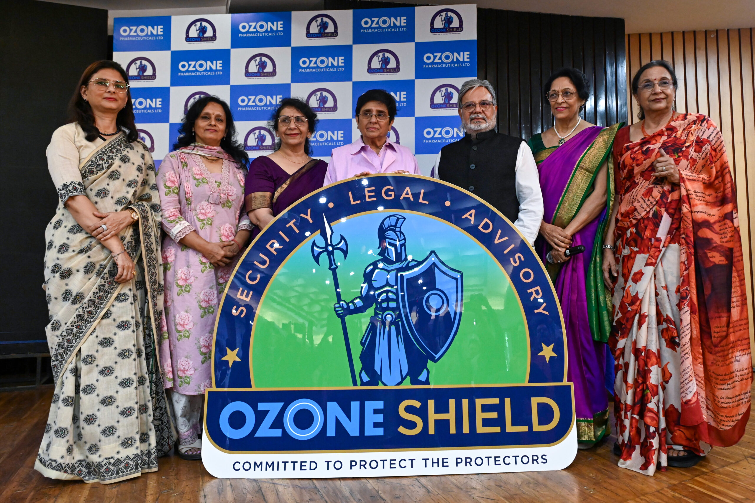 New Delhi: Former Lieutenant Governor of Puducherry Kiran Bedi and Ozone Pharmaceuticals CMD Subhash Sehgal launch the Ozone SHIELD at the India International Centre, in New Delhi, on Wednesday, September 16, 2026. (Photo: IANS/Deepak Kumar)