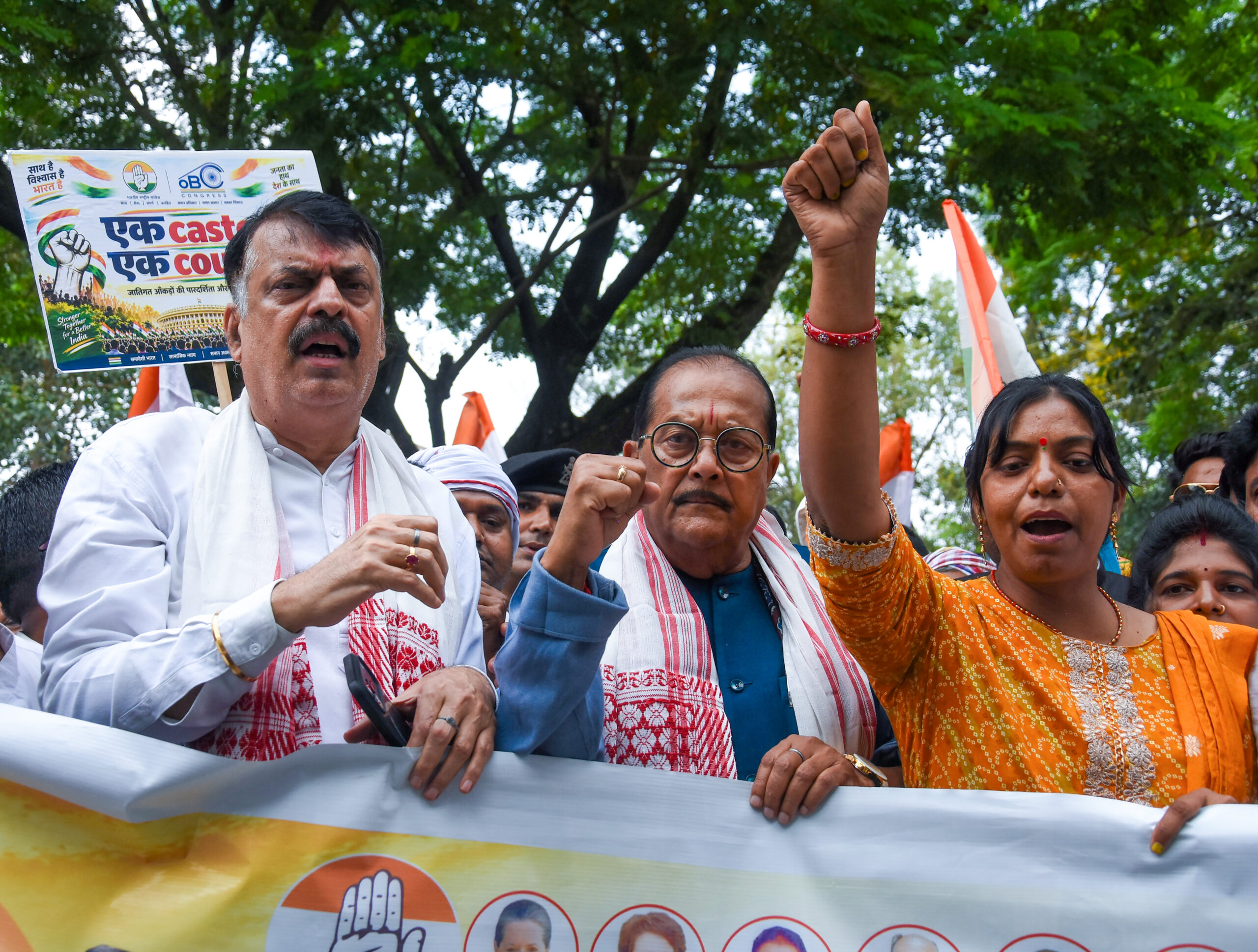 Ranchi: Congress holds OBC rights protest #Gallery Ranchi: Congress holds OBC rights protest #Gallery