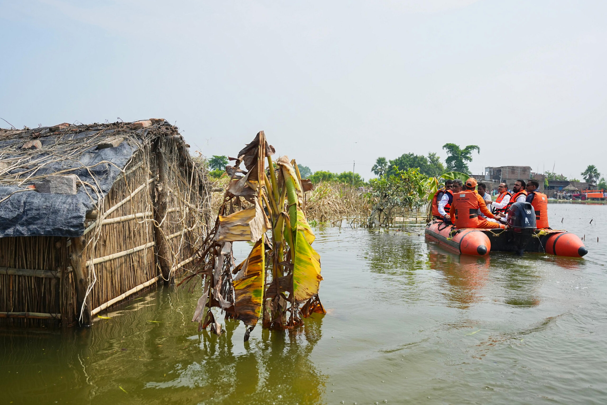 Patna: Samrat Choudhary, Shivraj Singh Chouhan Inspect Flood Hit Areas #Gallery Patna: Samrat Choudhary, Shivraj Singh Chouhan Inspect Flood Hit Areas #Gallery
