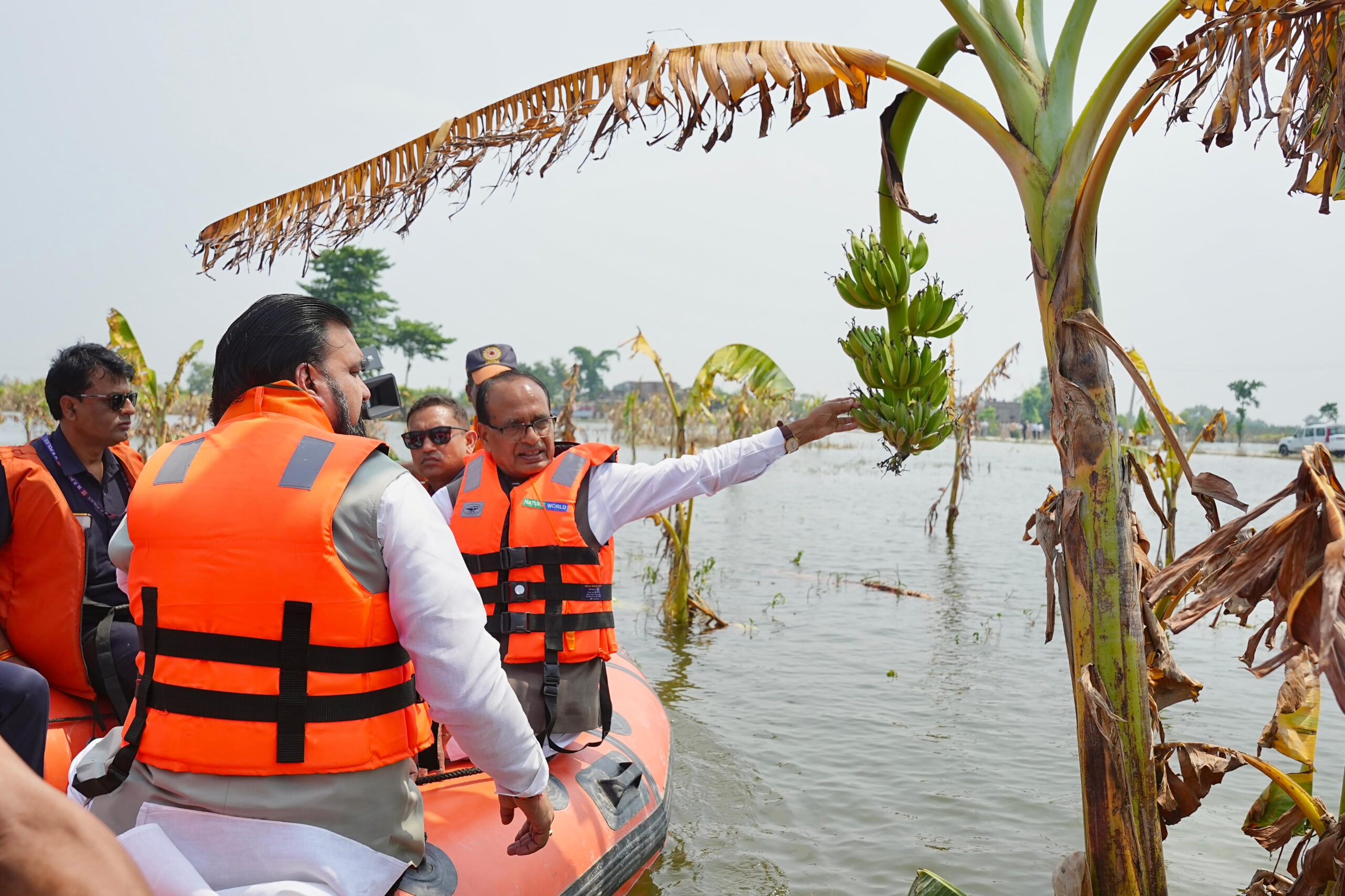 Patna: Samrat Choudhary, Shivraj Singh Chouhan Inspect Flood Hit Areas #Gallery Patna: Samrat Choudhary, Shivraj Singh Chouhan Inspect Flood Hit Areas #Gallery