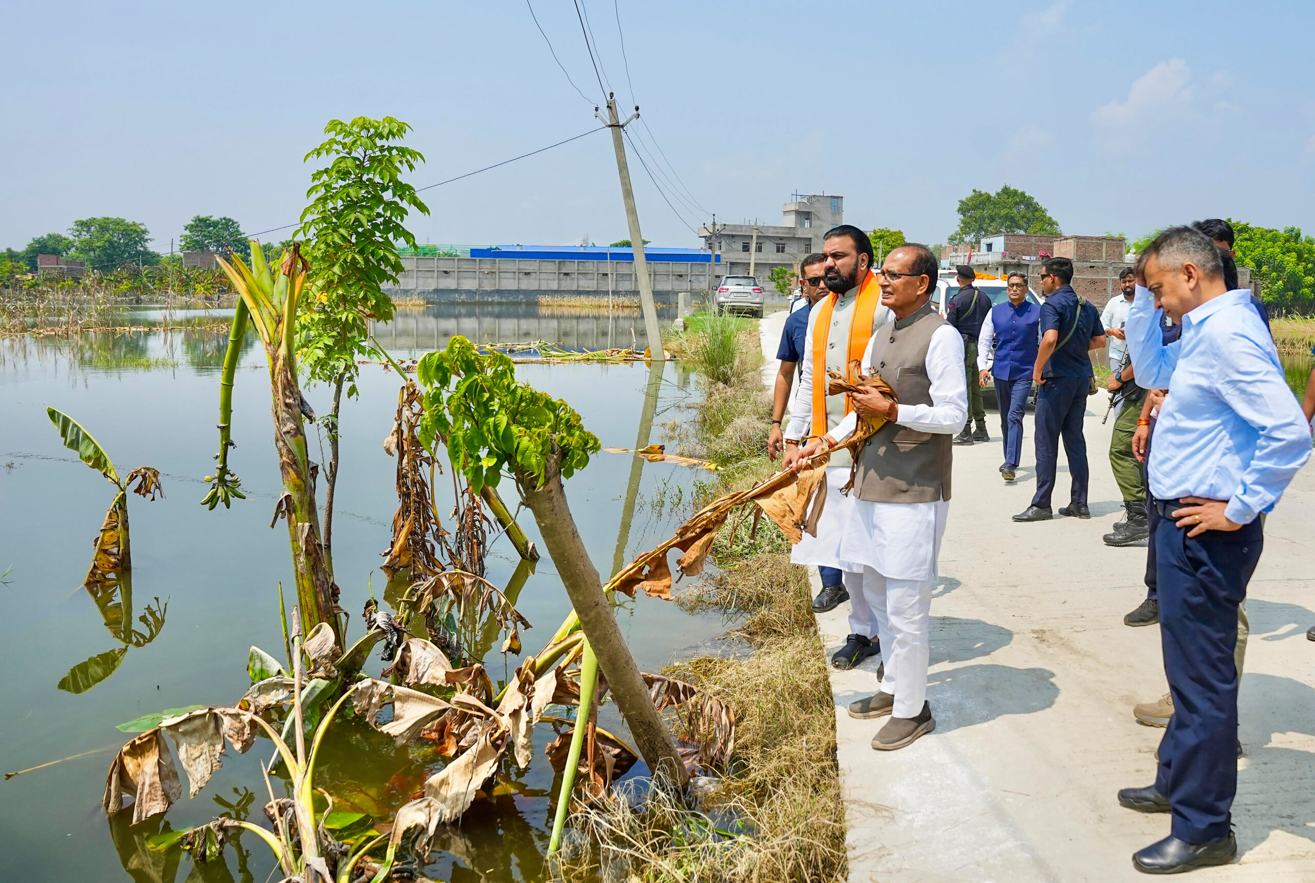 Patna: Samrat Choudhary, Shivraj Singh Chouhan Inspect Flood Hit Areas #Gallery Patna: Samrat Choudhary, Shivraj Singh Chouhan Inspect Flood Hit Areas #Gallery