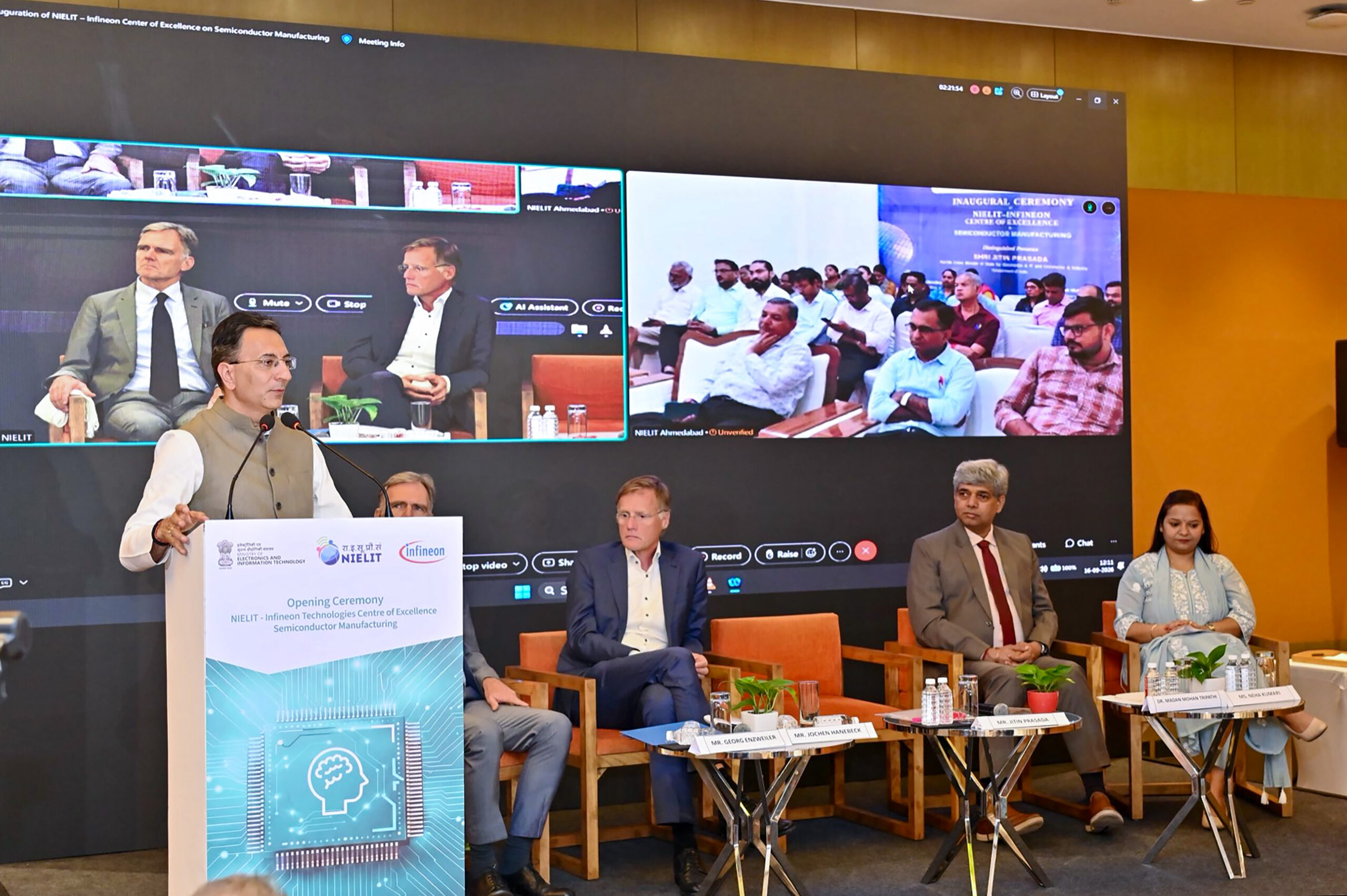 New Delhi: NIELIT Infineon Centre of Excellence Inaugurated #Gallery New Delhi: NIELIT Infineon Centre of Excellence Inaugurated #Gallery
