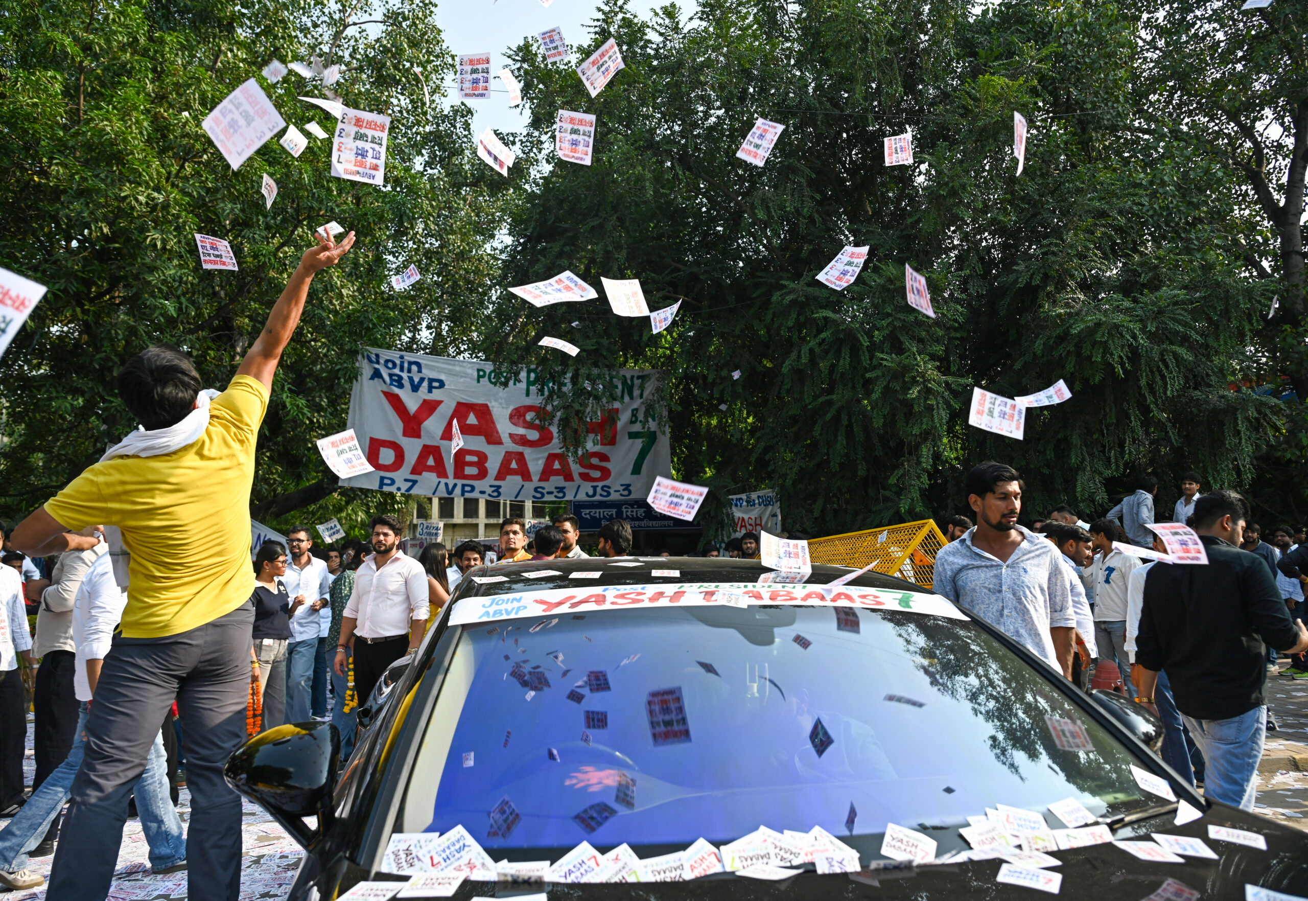 New Delhi: DUSU election campaign intensifies at Dayal Singh College #Gallery New Delhi: DUSU election campaign intensifies at Dayal Singh College #Gallery