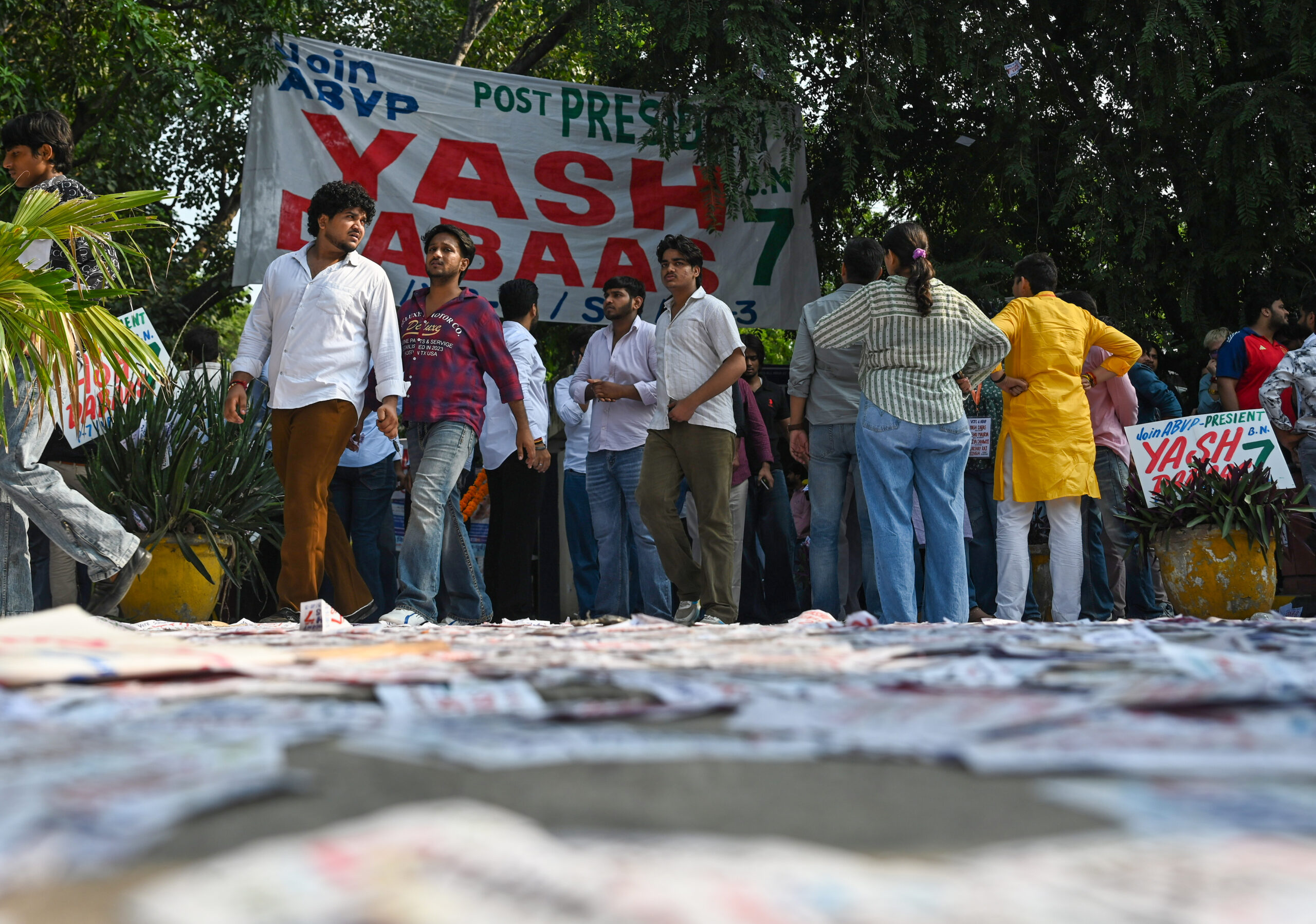 New Delhi: DUSU election campaign intensifies at Dayal Singh College #Gallery New Delhi: DUSU election campaign intensifies at Dayal Singh College #Gallery