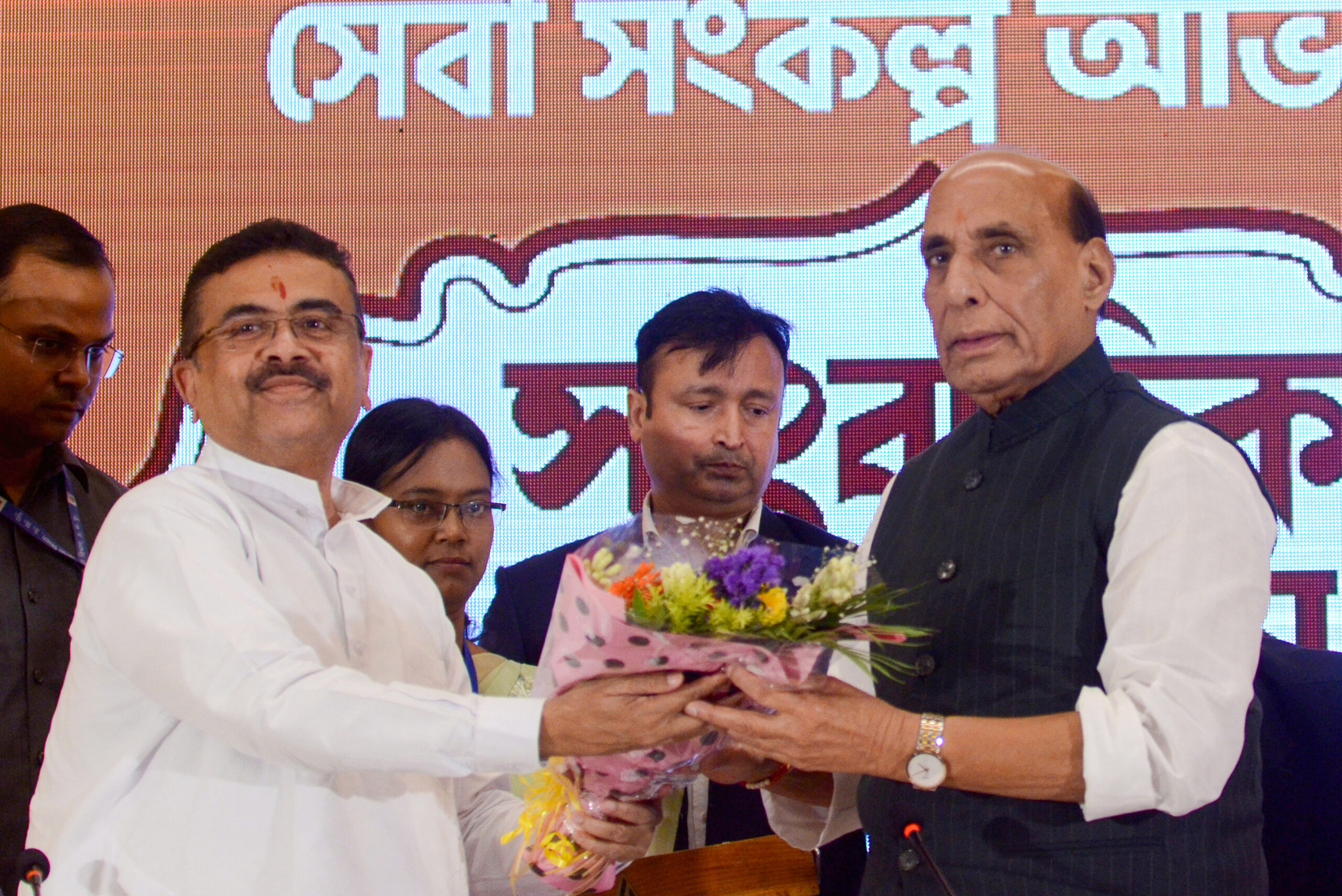 Rajnath Singh, Suvendu Adhikari Address Press Conference in Kolkata #Gallery Rajnath Singh, Suvendu Adhikari Address Press Conference in Kolkata #Gallery