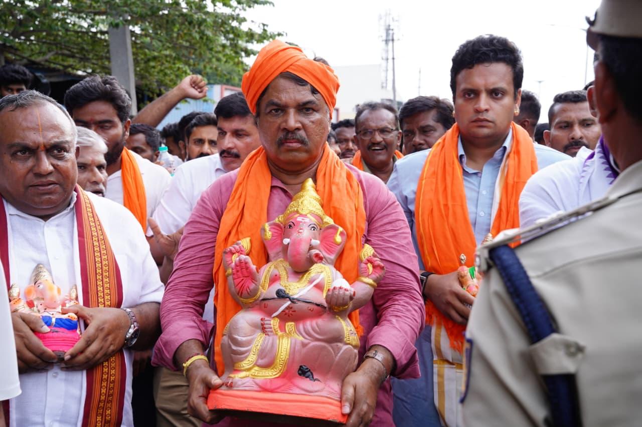 Karnataka BJP dares CM Shivakumar to ban Muslim processions near temples Karnataka BJP dares CM Shivakumar to ban Muslim processions near temples