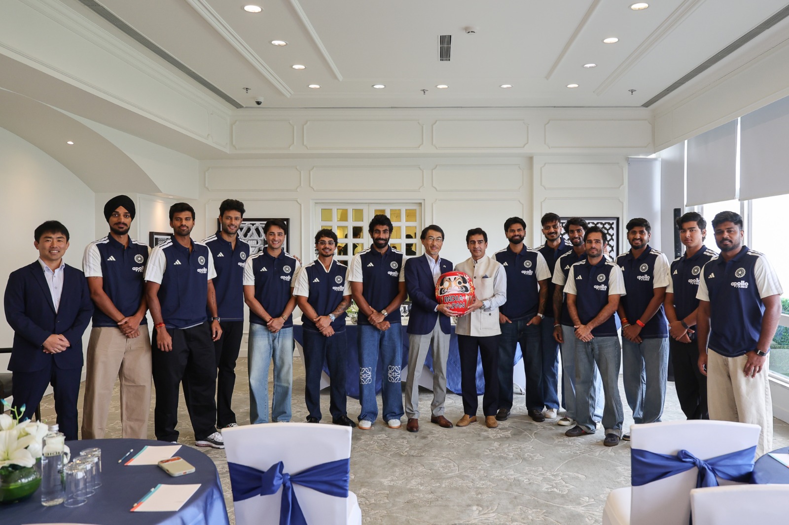 BCCI chief Manhas, Team India meet Japan ambassador ahead of historic T20I BCCI chief Manhas, Team India meet Japan ambassador ahead of historic T20I