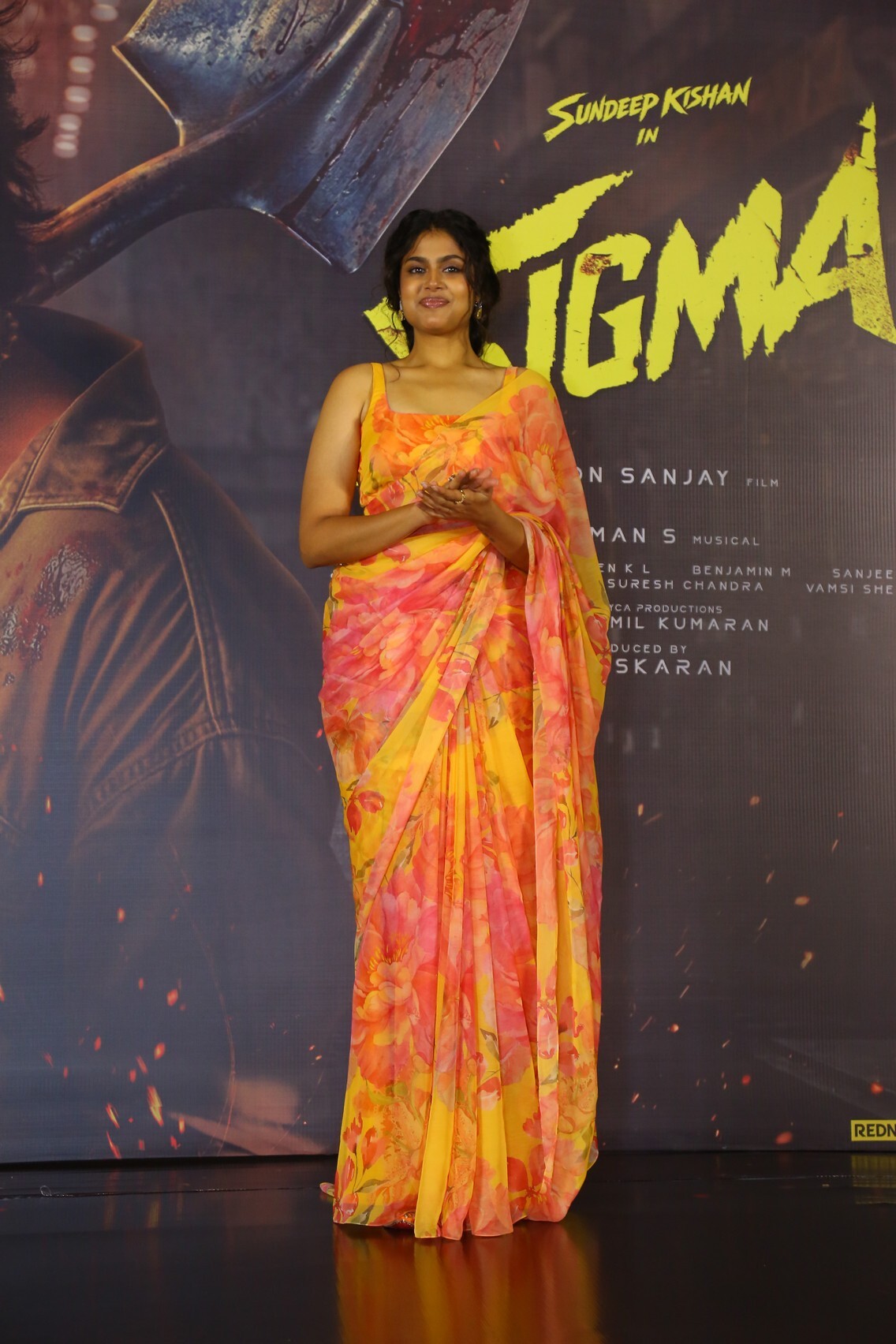 Actress Faria Abdullah Glam Stills From Sigma Movie Press Meet Actress Faria Abdullah Glam Stills From Sigma Movie Press Meet
