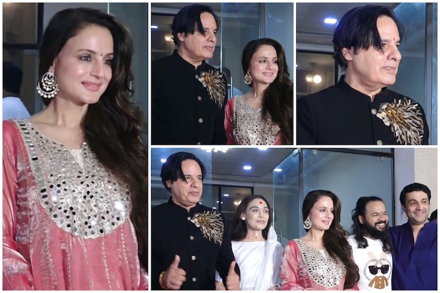 Ameesha Patel Urges Fans To Celebrate Festivals Mindfully At Ganpati Darshan Ameesha Patel Urges Fans To Celebrate Festivals Mindfully At Ganpati Darshan