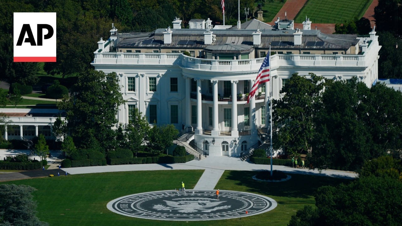 White House helipad completed as ballroom work continues (Video) White House helipad completed as ballroom work continues (Video)