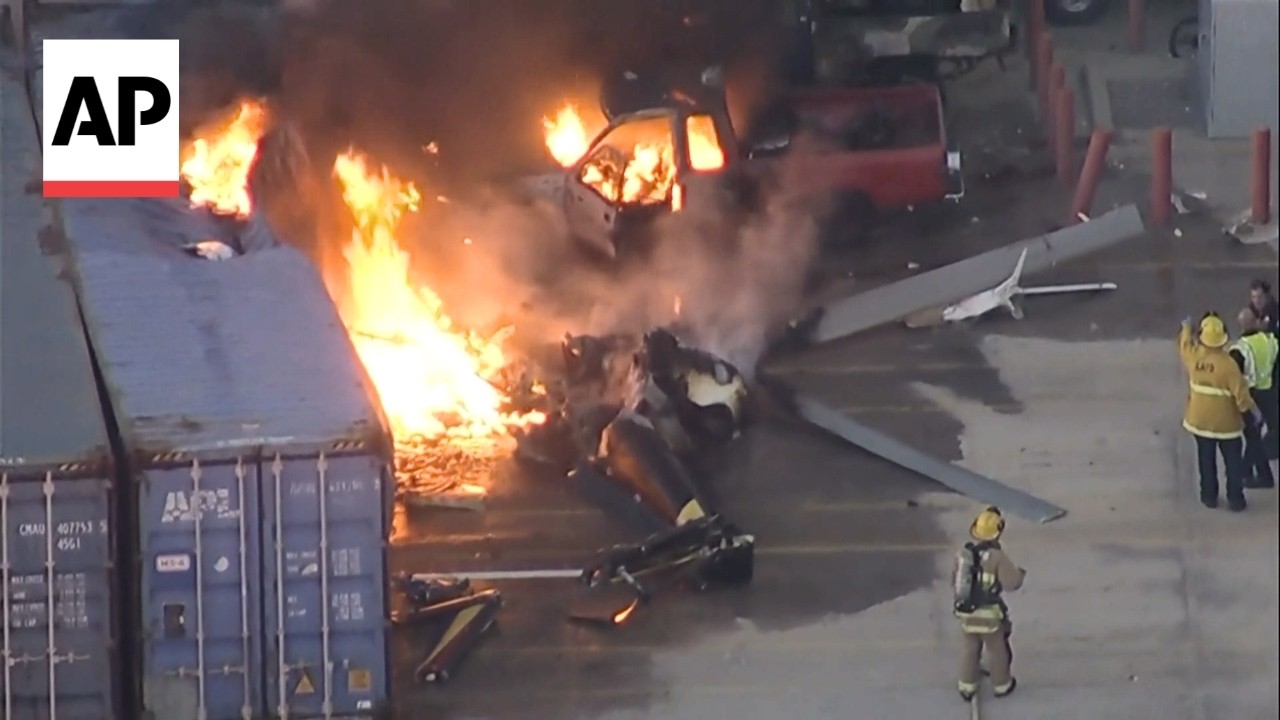 At least 3 killed as NBC news helicopter crashes while covering LA bus crash (Video) At least 3 killed as NBC news helicopter crashes while covering LA bus crash (Video)