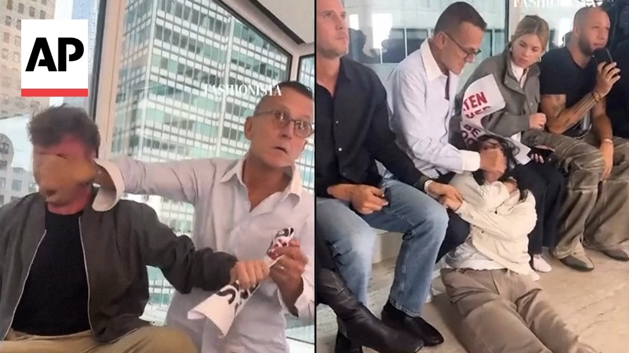 Fashion executive restrains PETA protesters at New York Fashion Week (Video) Fashion executive restrains PETA protesters at New York Fashion Week (Video)
