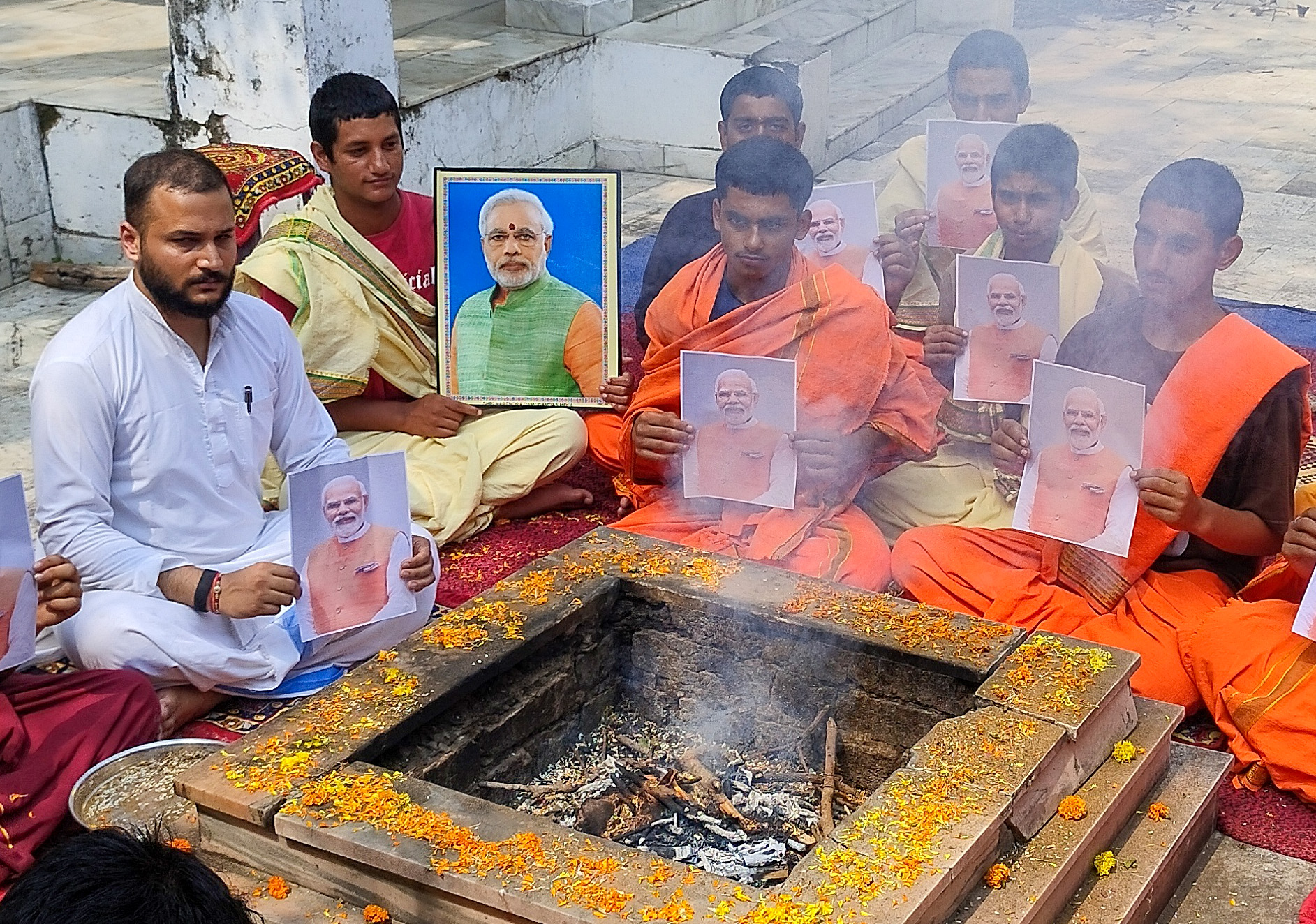 Jammu: People offer prayers on PM Modi's birthday #Gallery Jammu: People offer prayers on PM Modi's birthday #Gallery