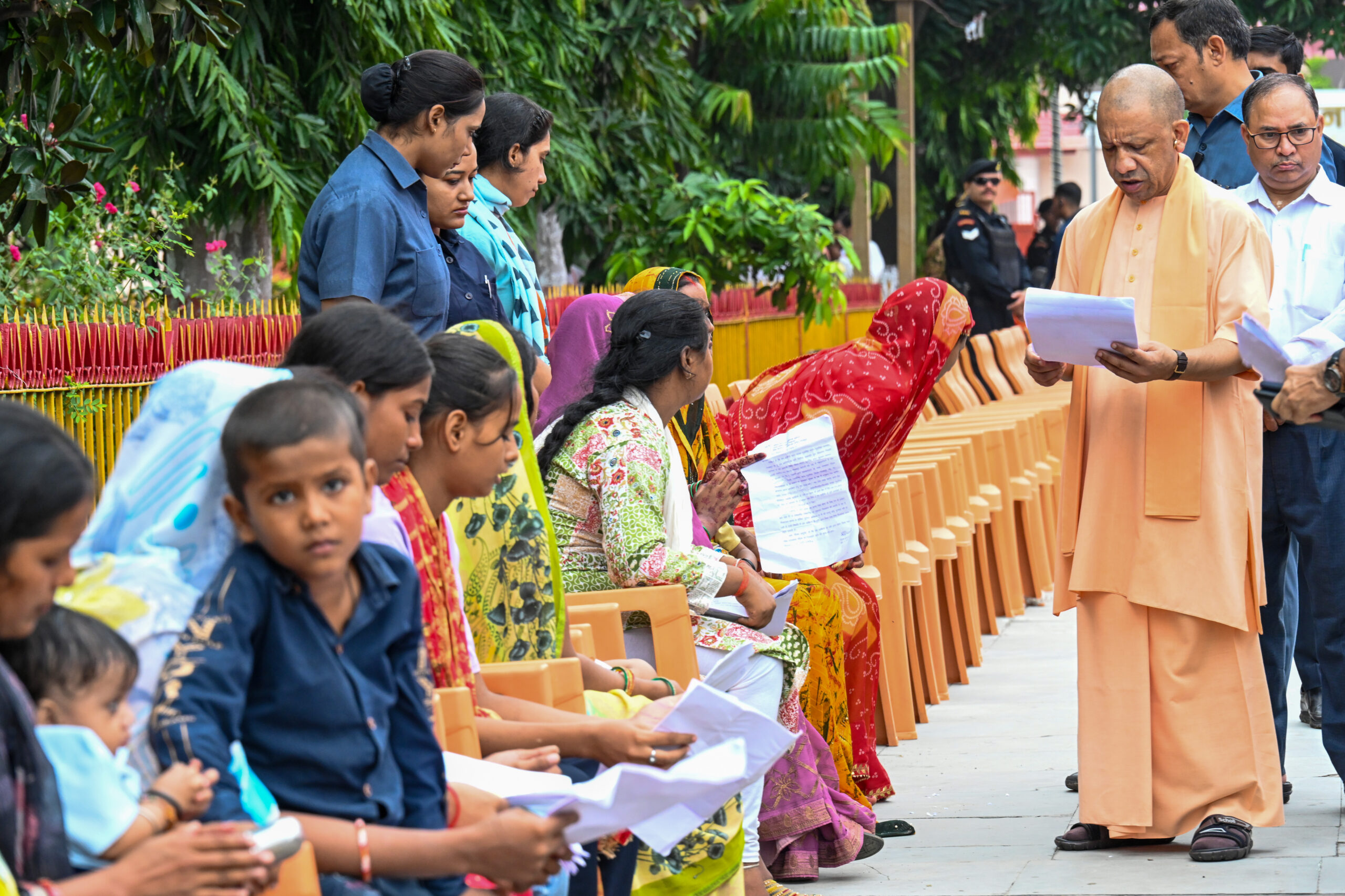 Gorakhpur: Yogi Adityanath during Janta Darshan #Gallery Gorakhpur: Yogi Adityanath during Janta Darshan #Gallery