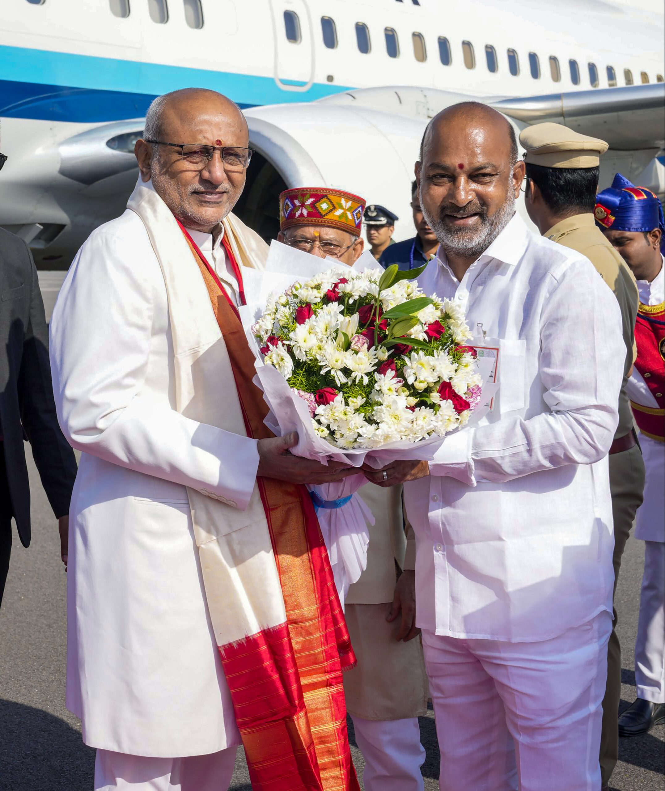 VicePresident C.P. Radhakrishnan arrives for Hyderabad Liberation Day celebrations #Gallery VicePresident C.P. Radhakrishnan arrives for Hyderabad Liberation Day celebrations #Gallery