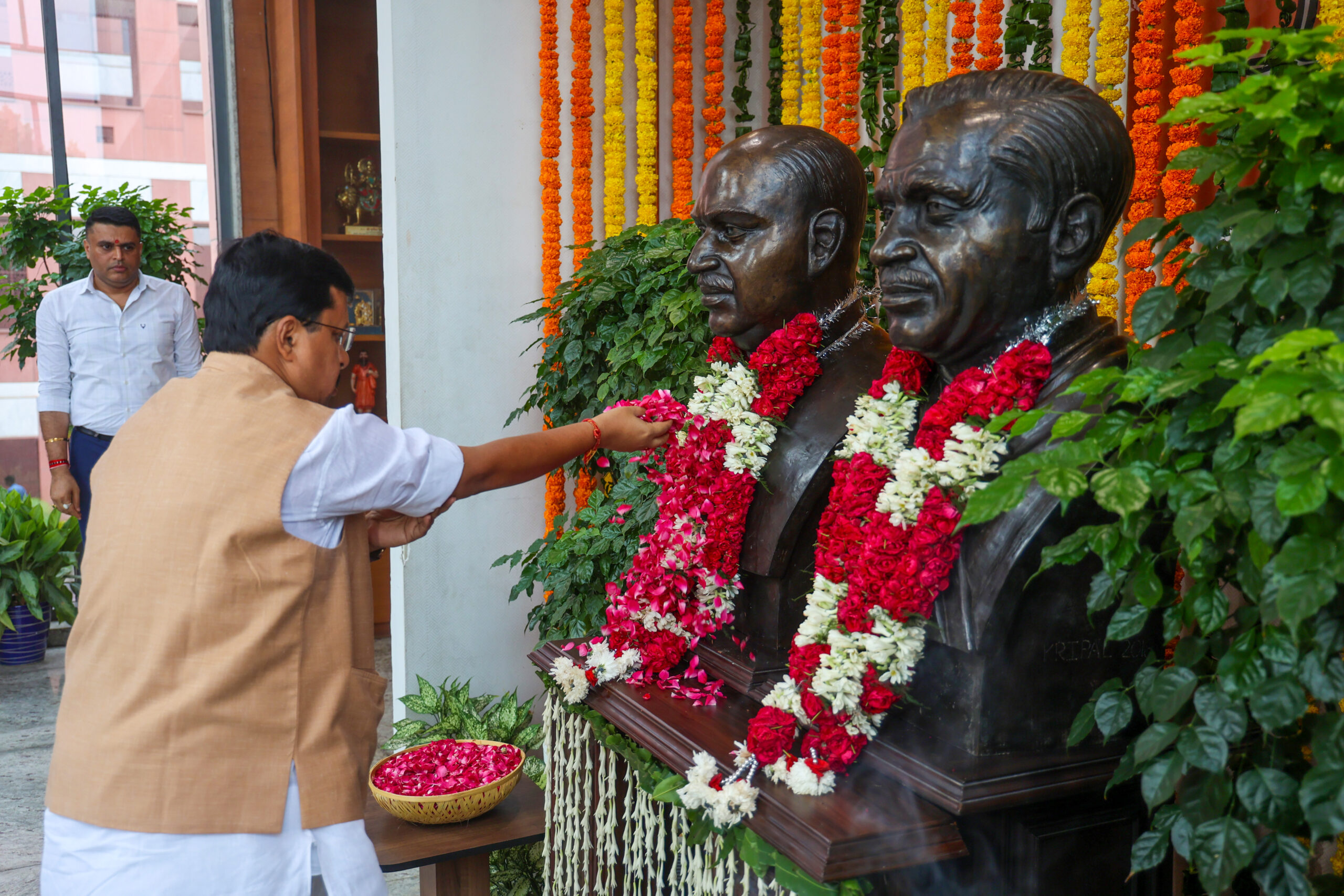 New Delhi: Nitin Nabin pays tribute to Deendayal Upadhyaya and Syama Prasad Mukherjee #Gallery New Delhi: Nitin Nabin pays tribute to Deendayal Upadhyaya and Syama Prasad Mukherjee #Gallery