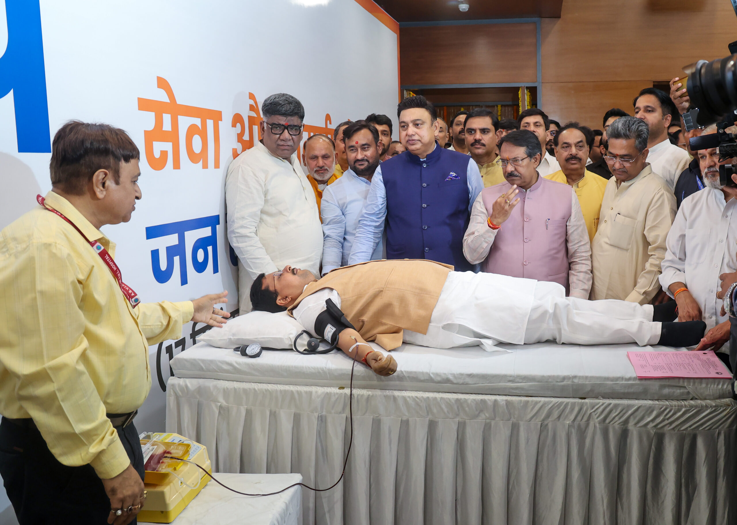 New Delhi: Blood donation camp on PM Modi's birthday #Gallery New Delhi: Blood donation camp on PM Modi's birthday #Gallery