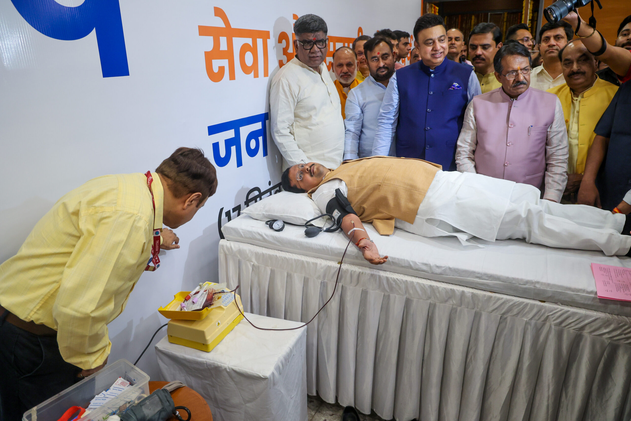 New Delhi: Blood donation camp on PM Modi's birthday #Gallery New Delhi: Blood donation camp on PM Modi's birthday #Gallery