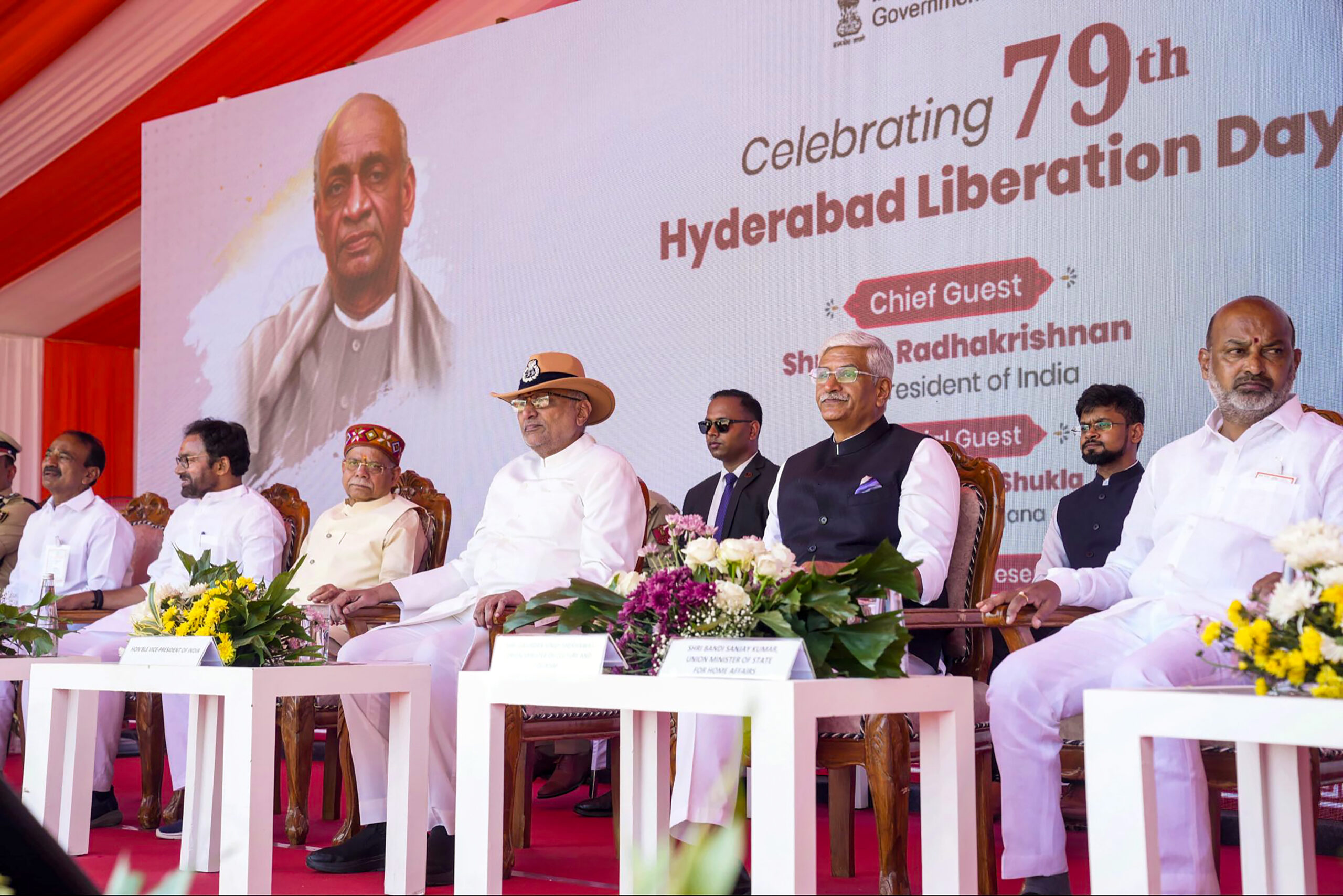 Hyderabad: Vice President C. P. Radhakrishnan attends Hyderabad Liberation Day celebrations #Gallery Hyderabad: Vice President C. P. Radhakrishnan attends Hyderabad Liberation Day celebrations #Gallery