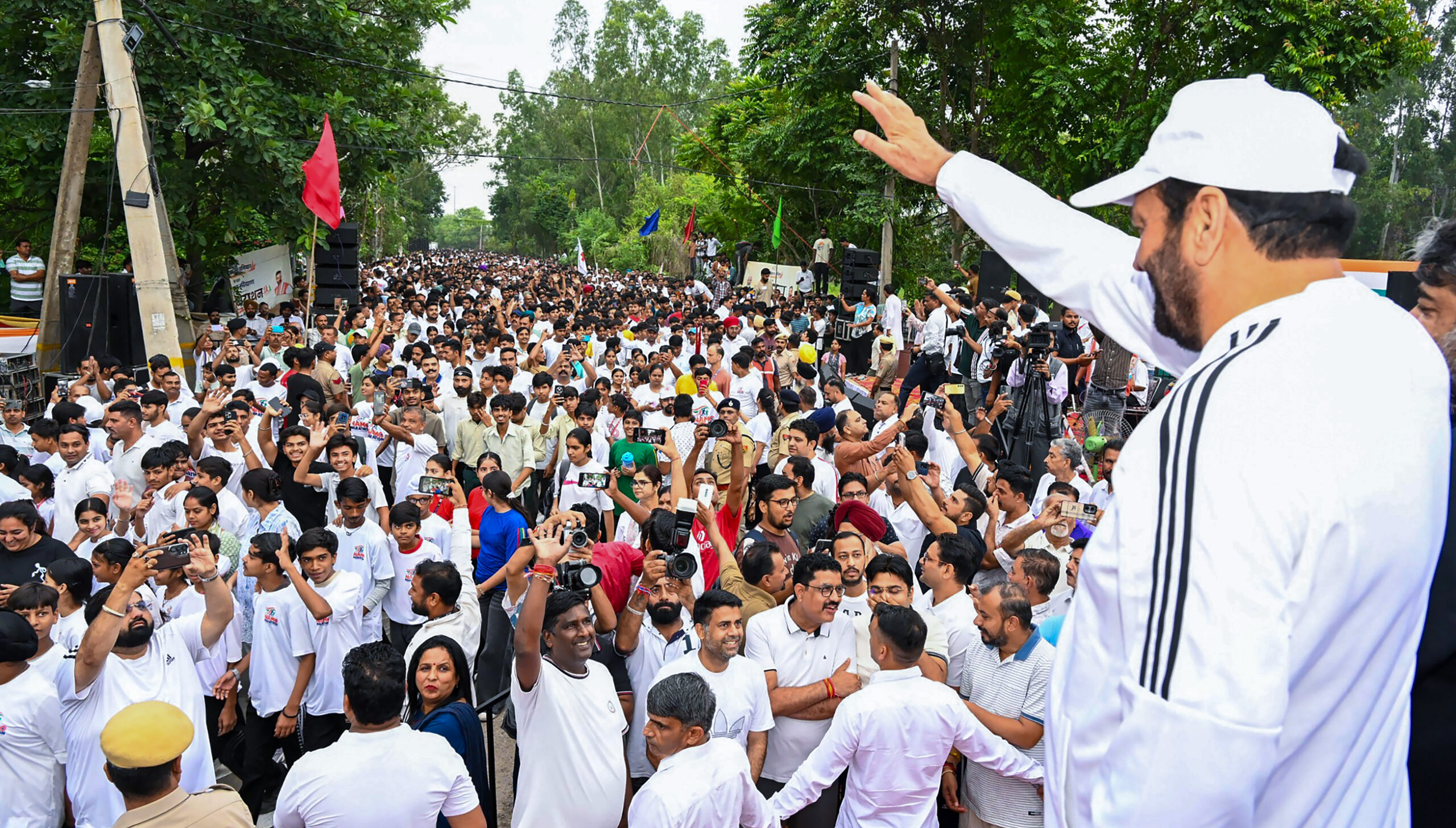 Ambala: CM Saini flags off Nasha Mukti Namo Marathon #Gallery Ambala: CM Saini flags off Nasha Mukti Namo Marathon #Gallery