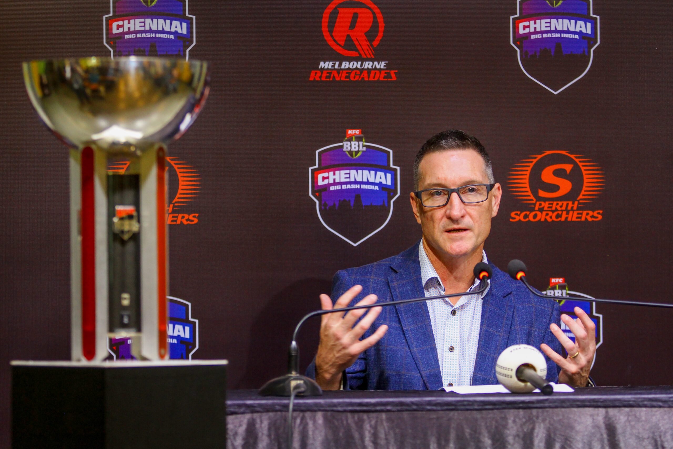 Chennai: BBL Head of Business Operations Phil Rigby's Press Conference #Gallery Chennai: BBL Head of Business Operations Phil Rigby's Press Conference #Gallery