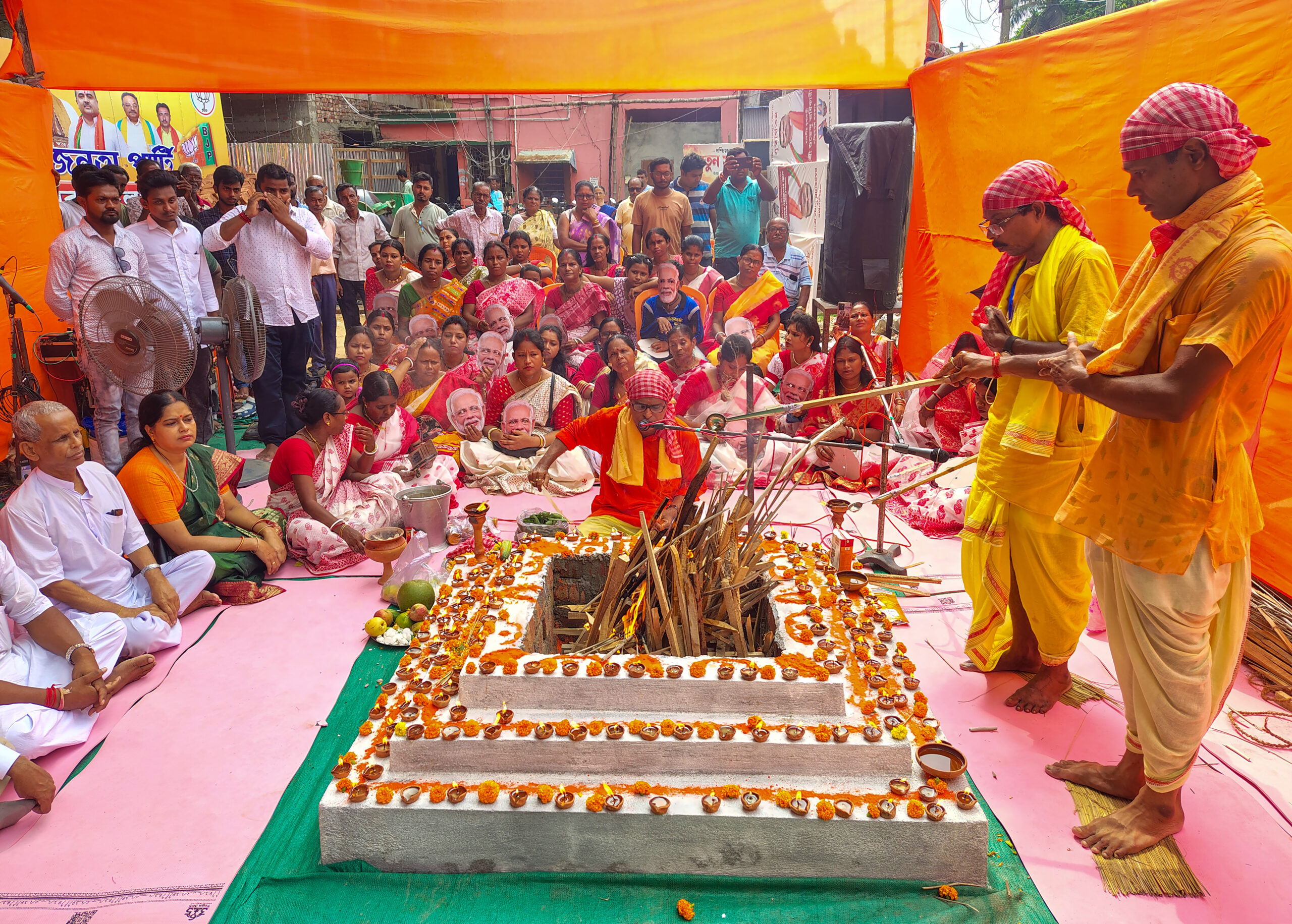 Dakshin Dinajpur: BJP members perform havan on PM Modi’s birthday #Gallery Dakshin Dinajpur: BJP members perform havan on PM Modi’s birthday #Gallery