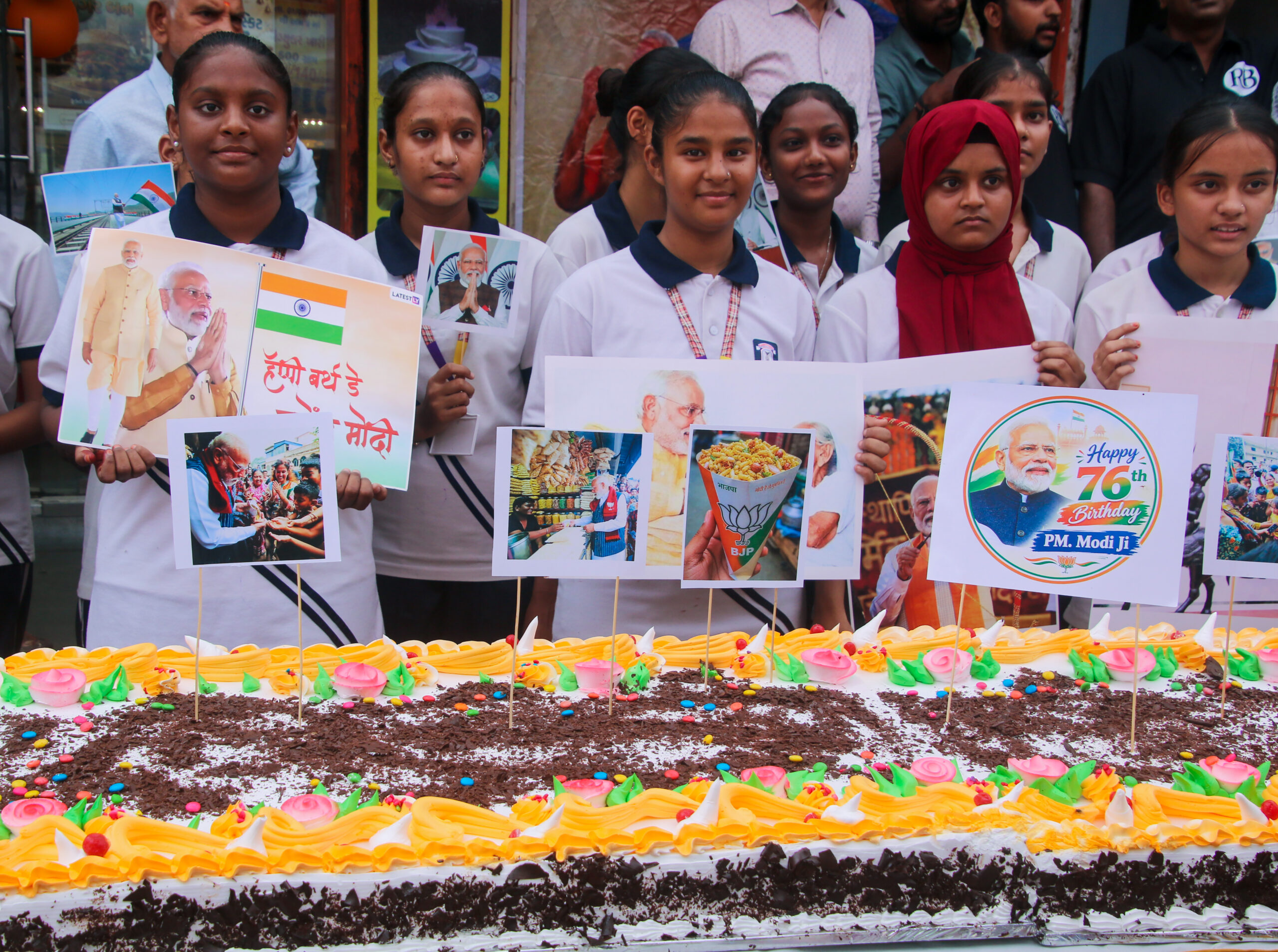 Ahmedabd: PM Modi's 76th Birthday Celebration #Gallery Ahmedabd: PM Modi's 76th Birthday Celebration #Gallery
