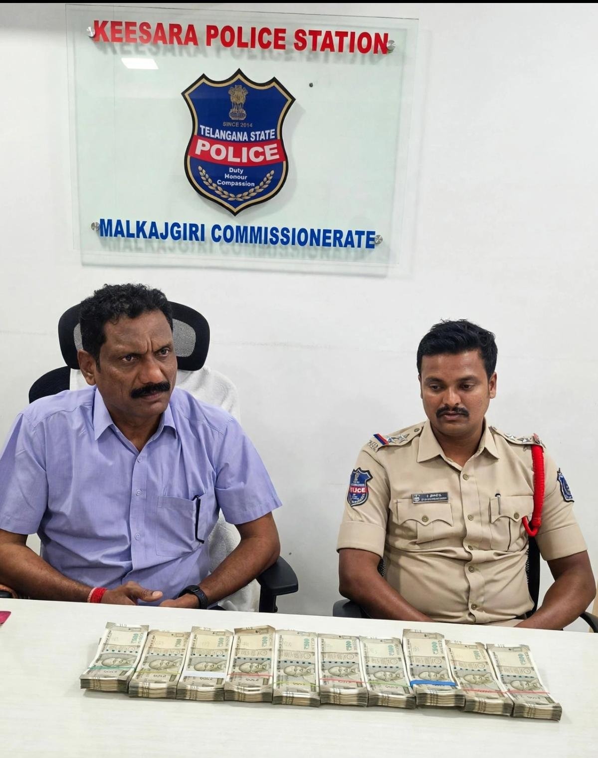 Telangana ACB arrests two police officials for taking Rs 5 lakh bribe