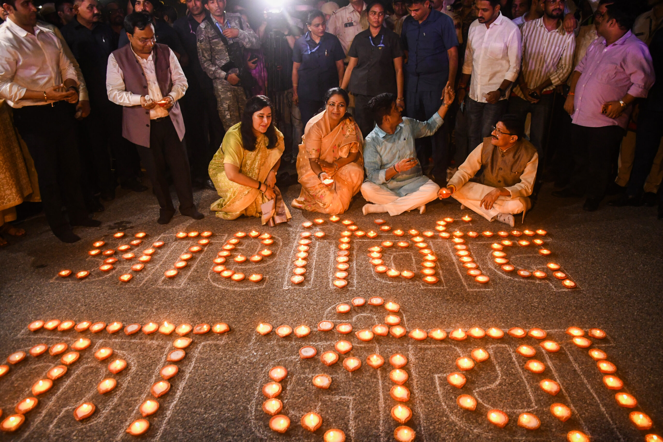 New Delhi: Mega diya lighting event on PM’s birthday #Gallery New Delhi: Mega diya lighting event on PM’s birthday #Gallery