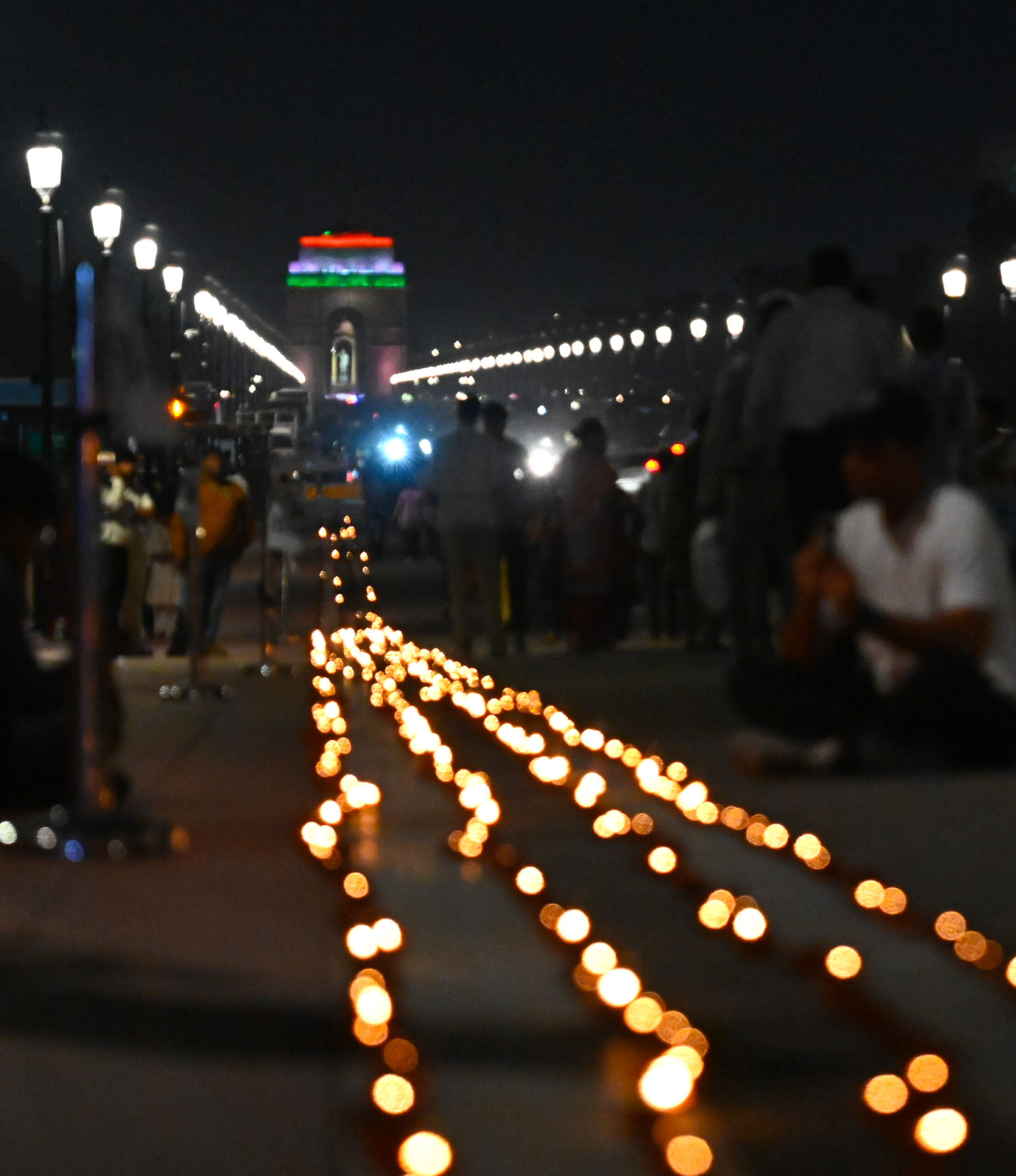 New Delhi: People light earthen lamps (Aashirwad Ka Diya) on the occasion of Prime Minister Narendra Modi’s 76th birthday at Kartavya Path in New Delhi on Thursday, September 17, 2026. (Photo: IANS/Deepak Kumar)