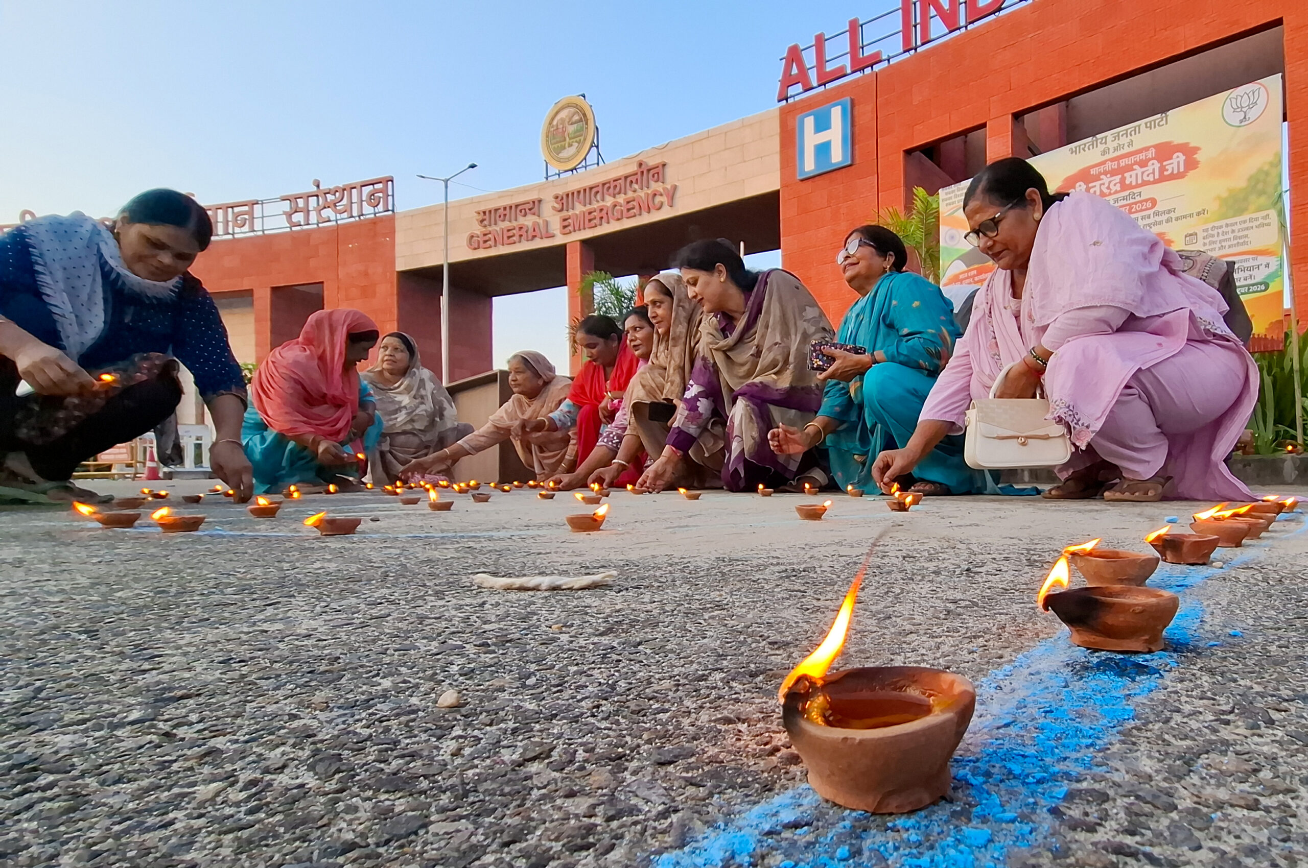 Samba: BJP workers light lamps on PM Modi’s birthday #Gallery Samba: BJP workers light lamps on PM Modi’s birthday #Gallery