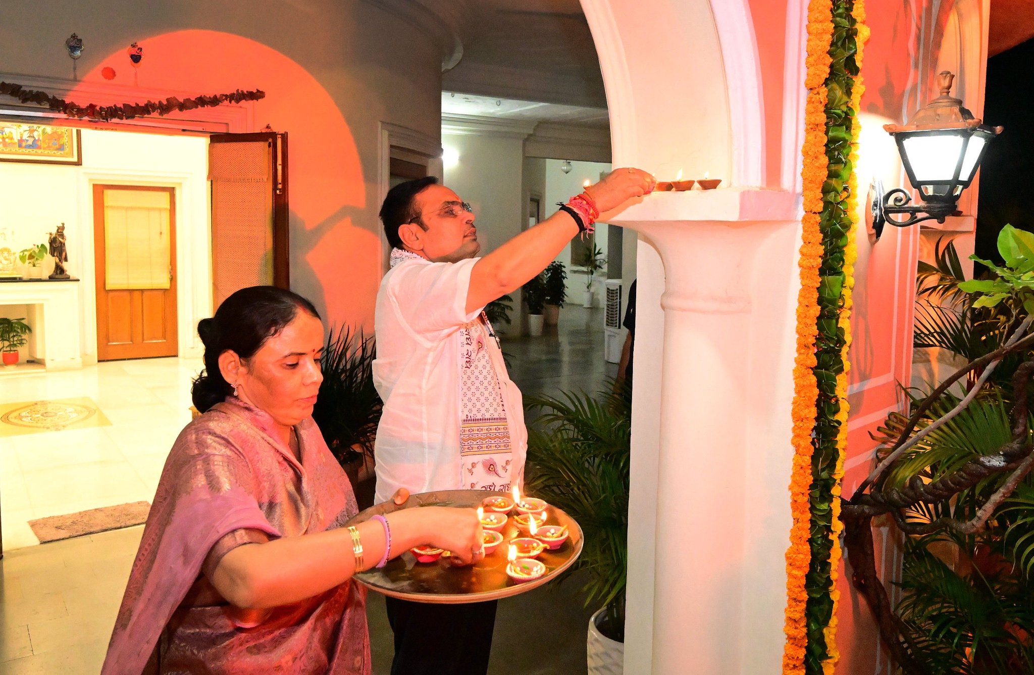 Jaipur: Rajasthan CM Bhajan Lal Sharma lights ‘Ashirwad Ka Diya’ on PM Modi’s birthday #Gallery Jaipur: Rajasthan CM Bhajan Lal Sharma lights ‘Ashirwad Ka Diya’ on PM Modi’s birthday #Gallery