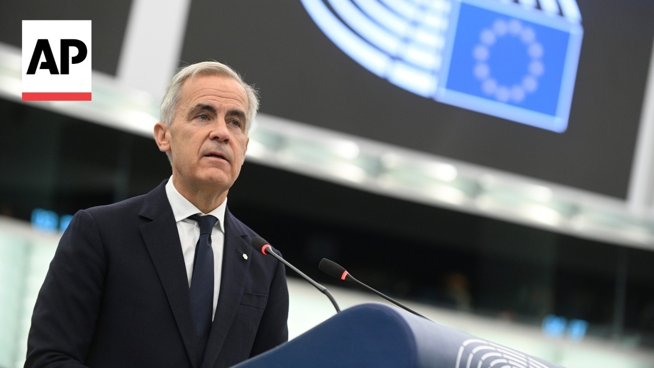 Mark Carney welcomes EU proposal of associate membership for Canada in speech (Video)