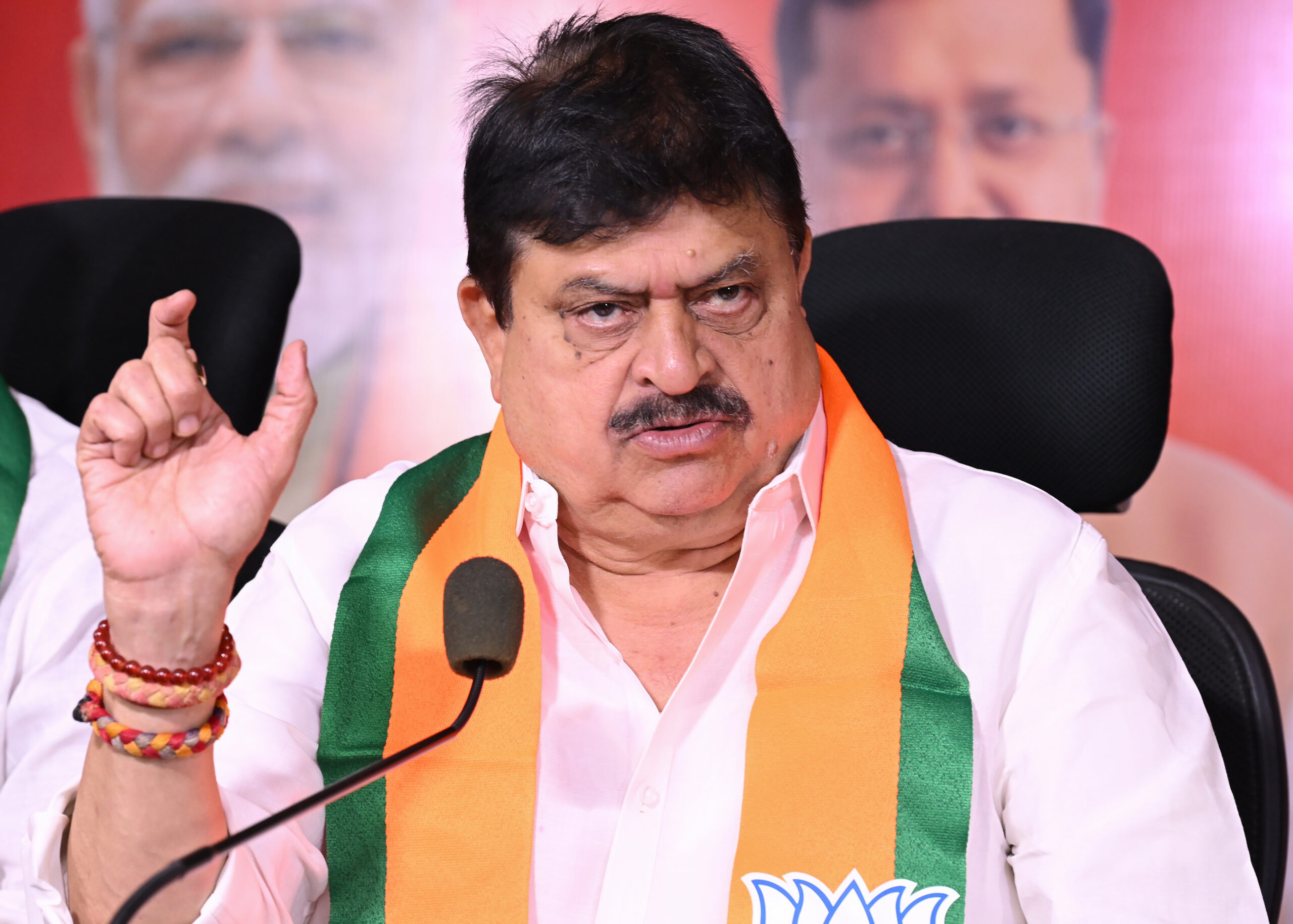 Hyderabad: BJP Telangana State President N. Ramchander Rao addresses the media at Dr Shyam Prasad Mukherjee Bhavan, BJP State Office, Nampally, in Hyderabad, Telangana, on Friday, September 11, 2026. (Photo: IANS)