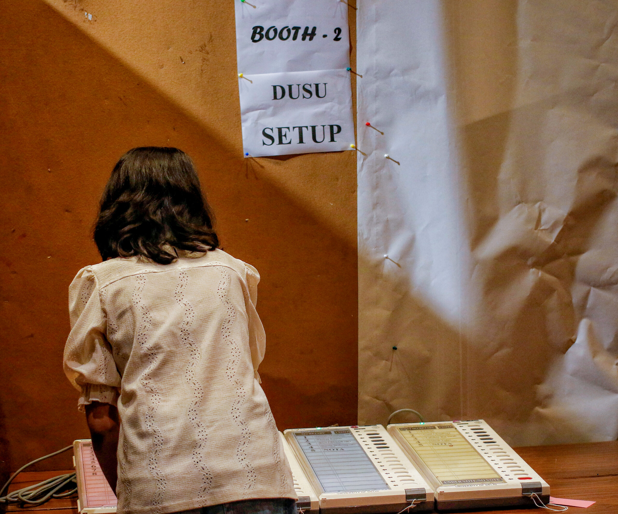 New Delhi: Voting underway for DUSU election #Gallery New Delhi: Voting underway for DUSU election #Gallery