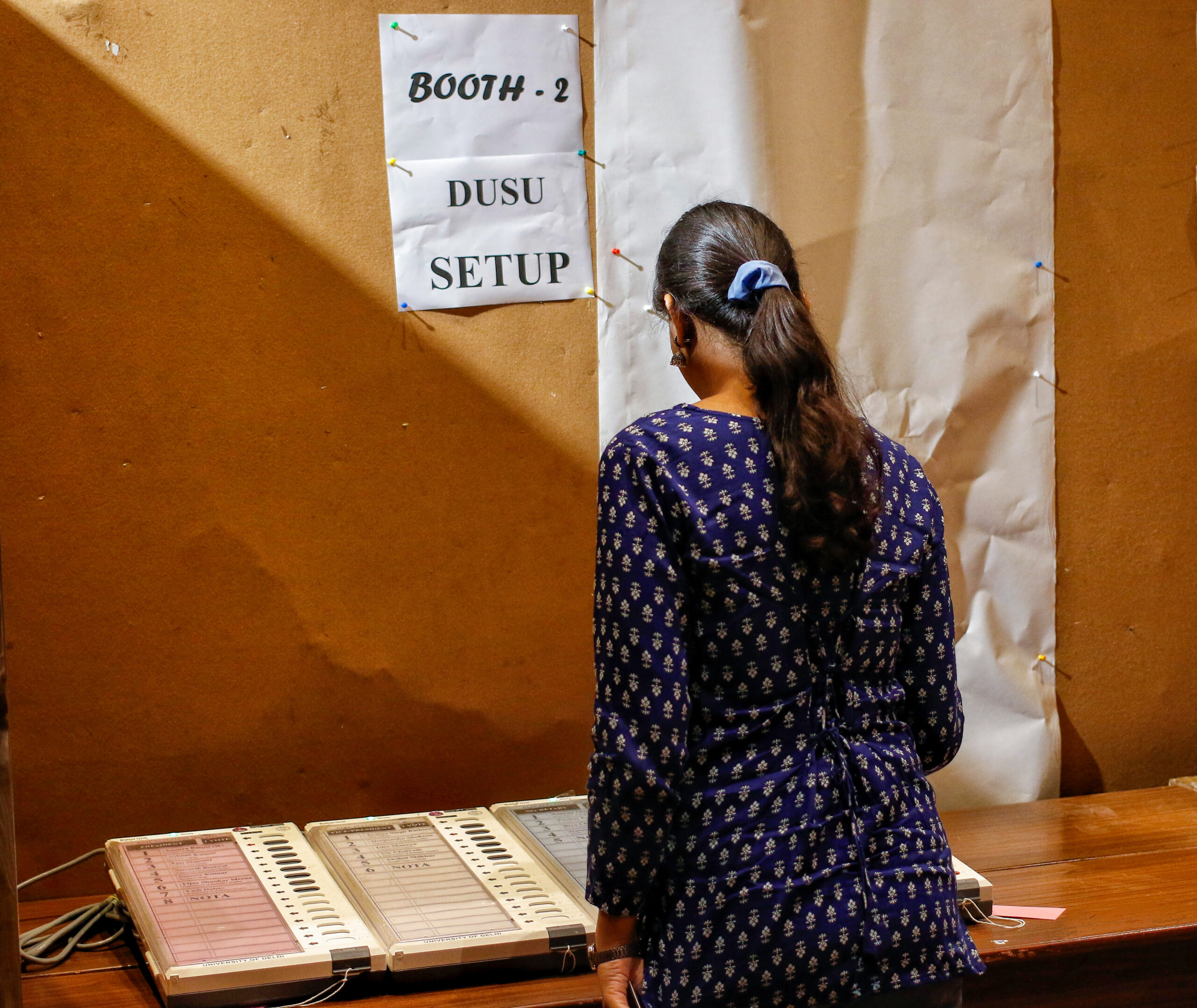 New Delhi: Voting underway for DUSU election #Gallery New Delhi: Voting underway for DUSU election #Gallery