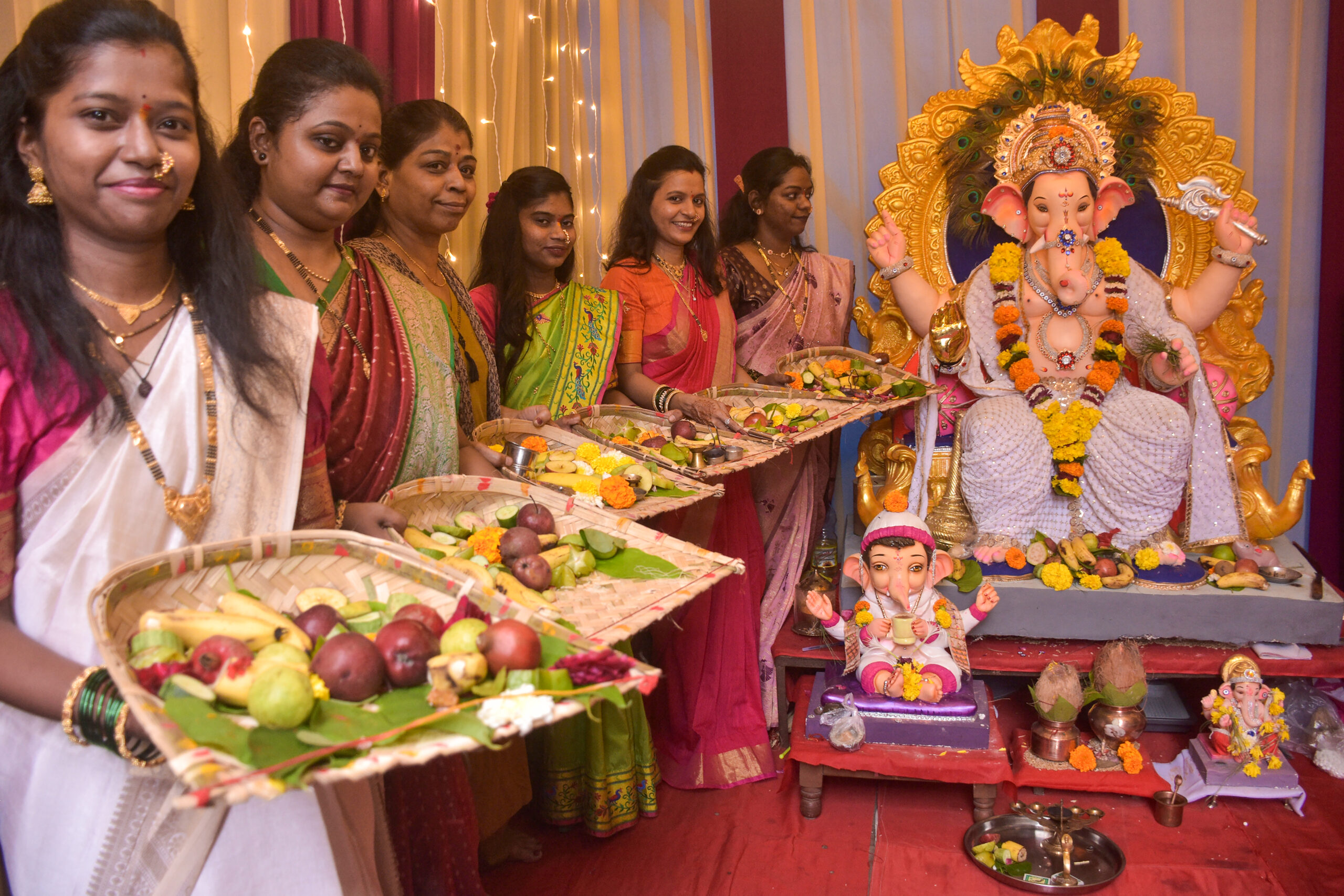 Surat: Marathi community performs Supda Pujan during Ganeshotsav #Gallery Surat: Marathi community performs Supda Pujan during Ganeshotsav #Gallery
