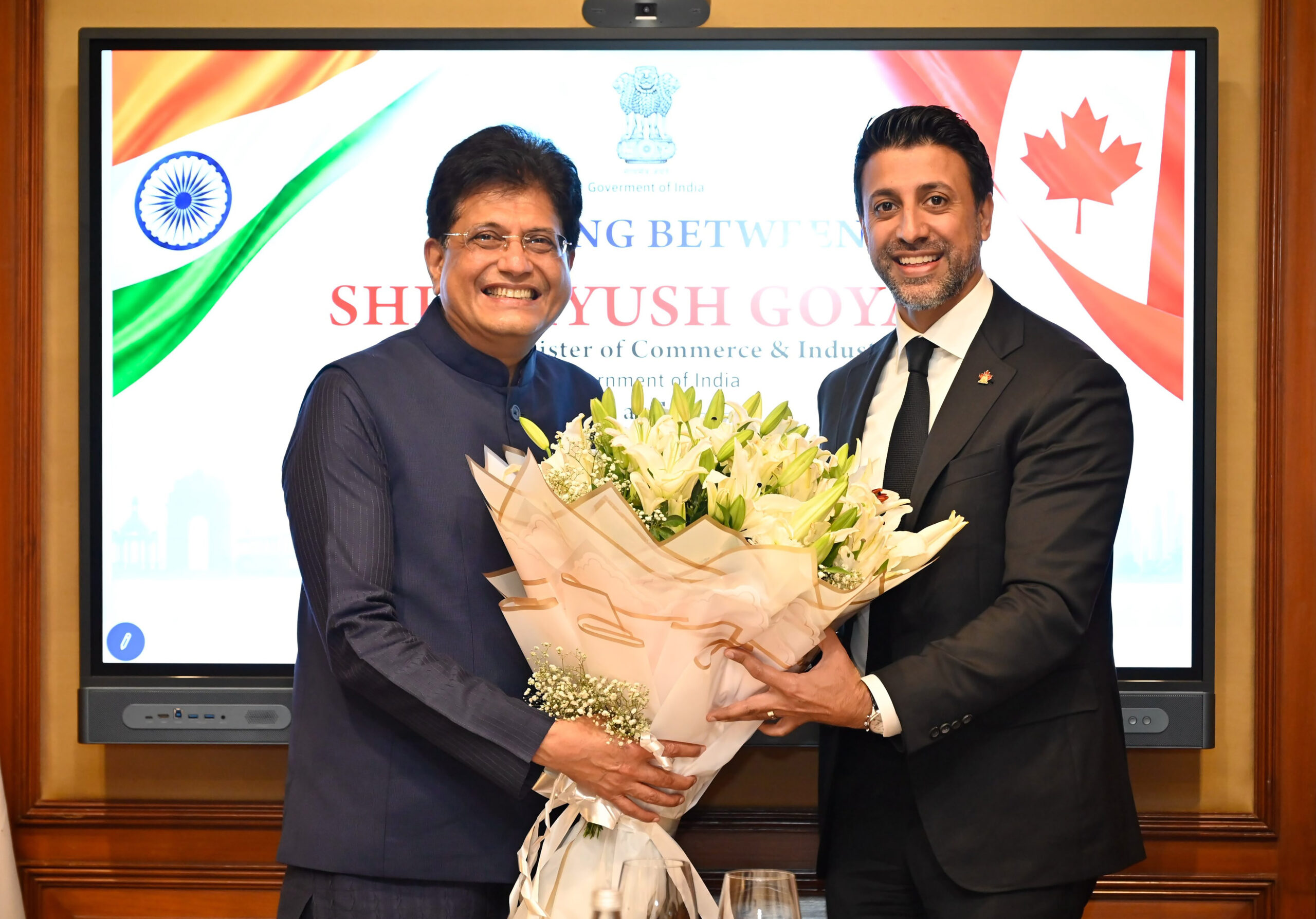 New Delhi: Piyush Goyal meets Canadian Minister Maninder Sidhu #Gallery New Delhi: Piyush Goyal meets Canadian Minister Maninder Sidhu #Gallery