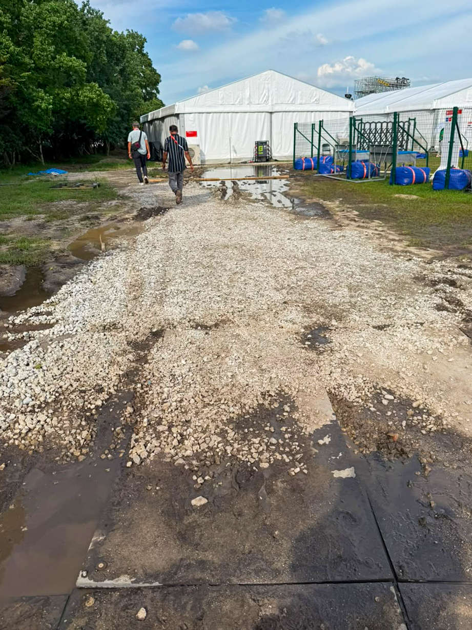 Nagoya: Waterlogged route at Asian Games cricket venue #Gallery Nagoya: Waterlogged route at Asian Games cricket venue #Gallery