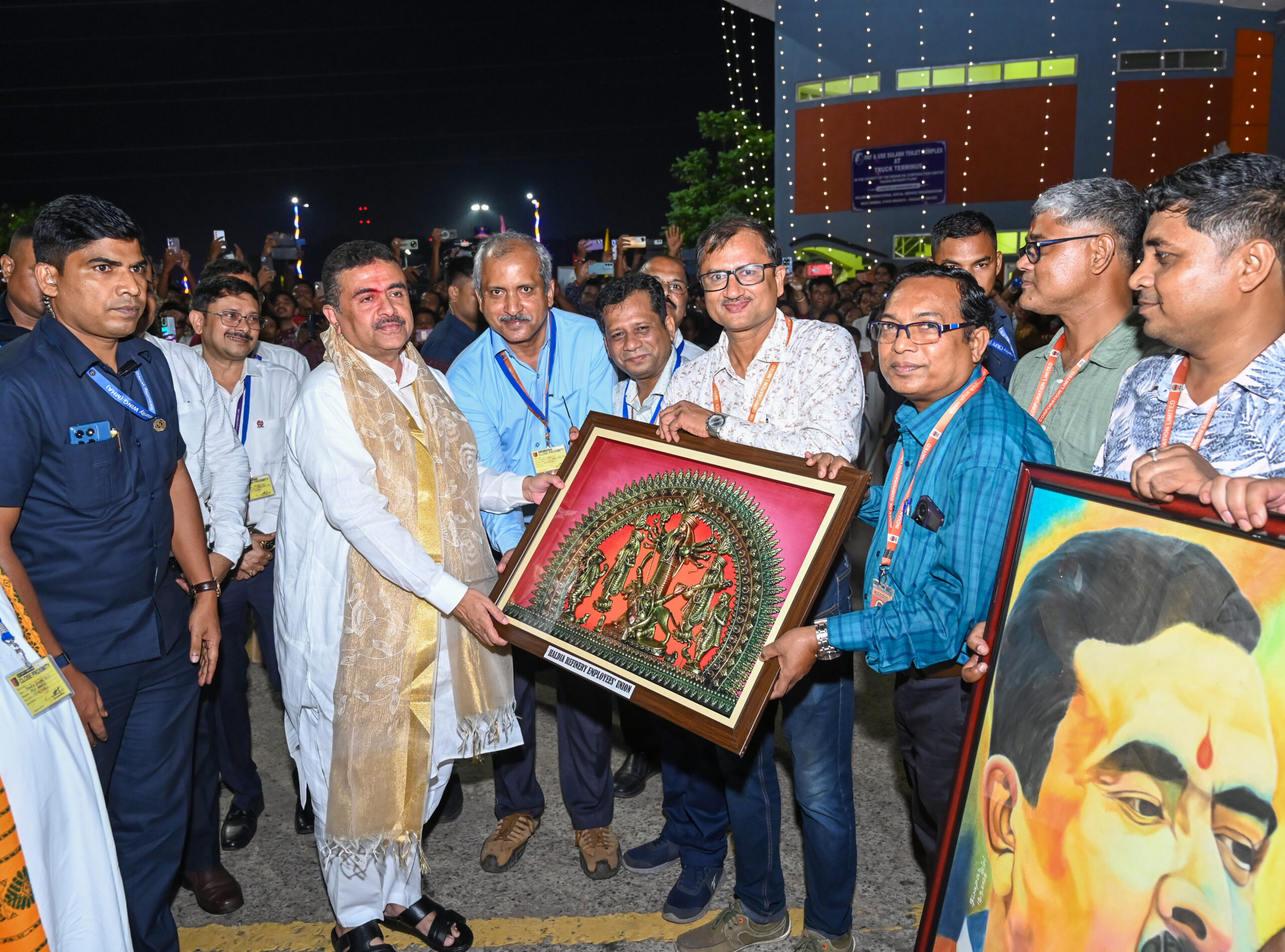 Purba Medinipur: Suvendu Adhikari attends Vishwakarma Puja at Haldia Refinery #Gallery Purba Medinipur: Suvendu Adhikari attends Vishwakarma Puja at Haldia Refinery #Gallery