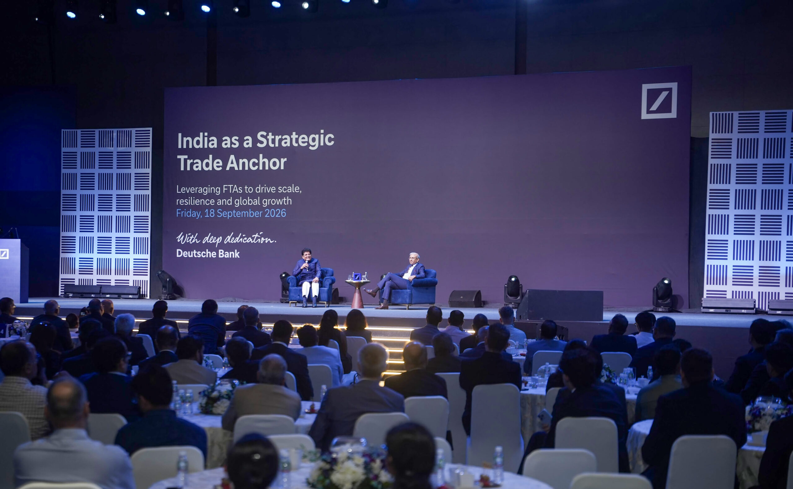 Mumbai: Piyush Goyal Attends Deutsche Bank Event #Gallery Mumbai: Piyush Goyal Attends Deutsche Bank Event #Gallery