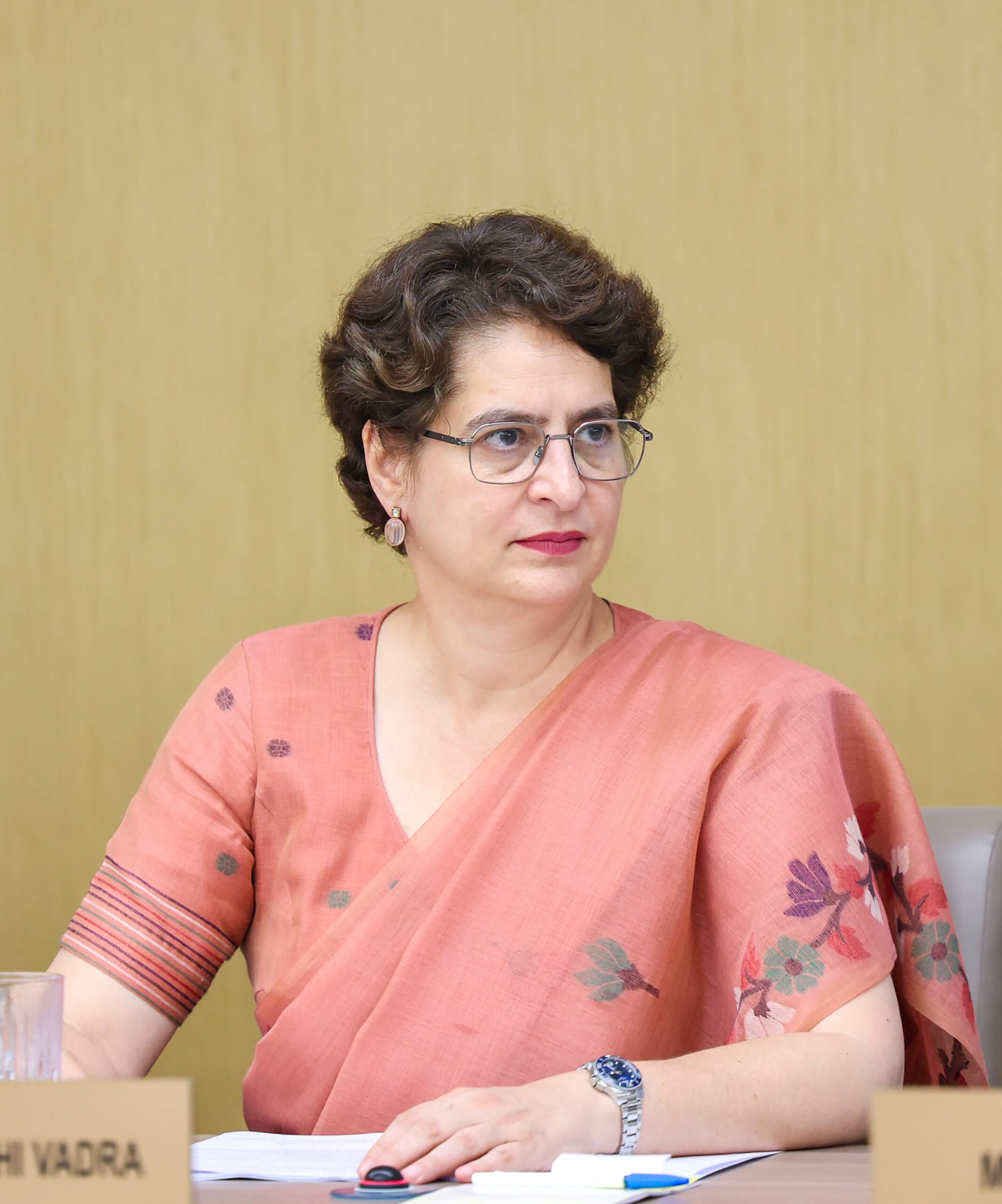 New Delhi: Congress General Secretary Priyanka Gandhi Vadra attends the Congress Working Committee (CWC) meeting, at Indira Bhawan in New Delhi on Wednesday, August 19, 2026. (Photo: IANS/AICC)