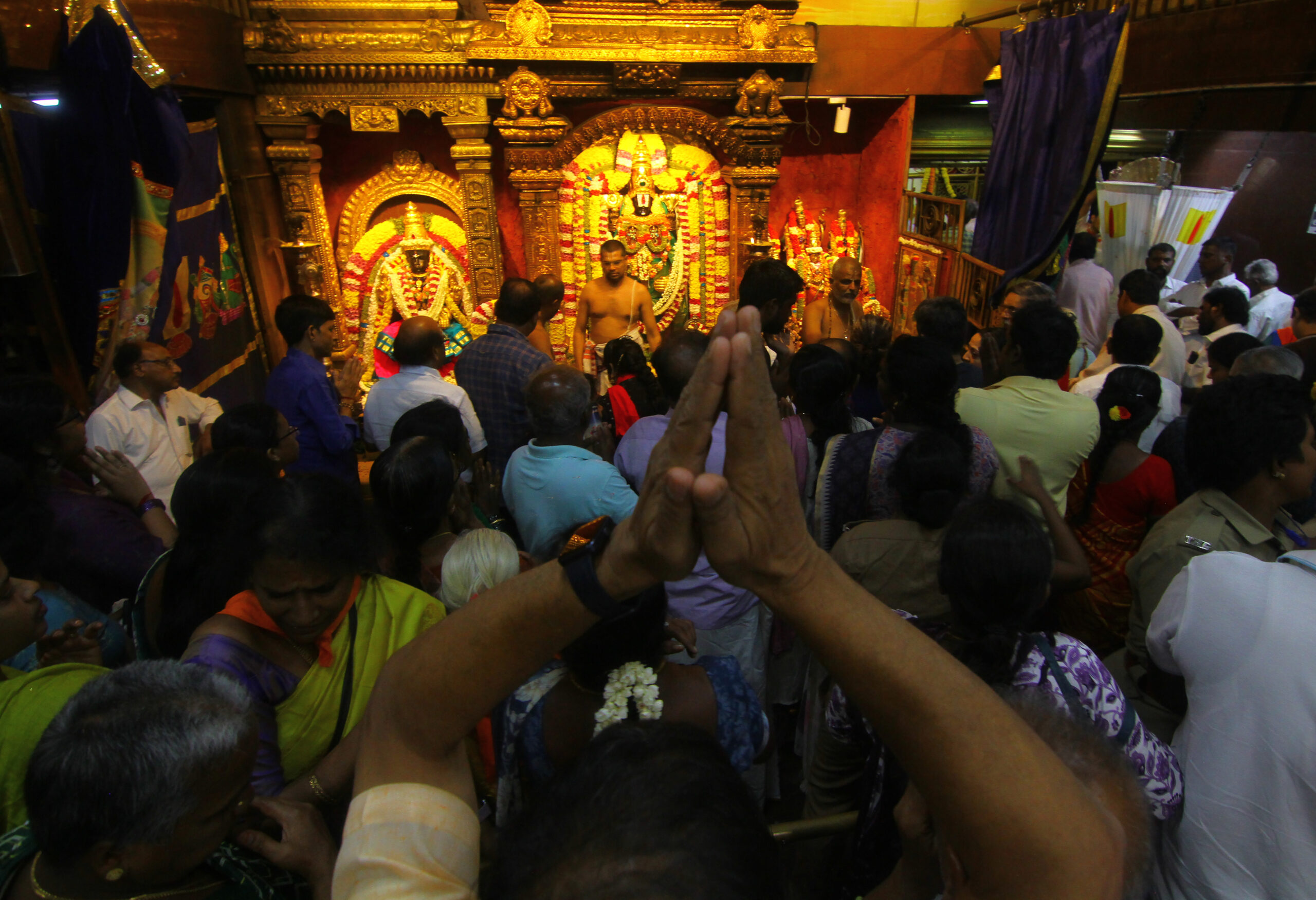 Chennai: Devotees throng TTD temple on first Purattasi Saturday #Gallery Chennai: Devotees throng TTD temple on first Purattasi Saturday #Gallery