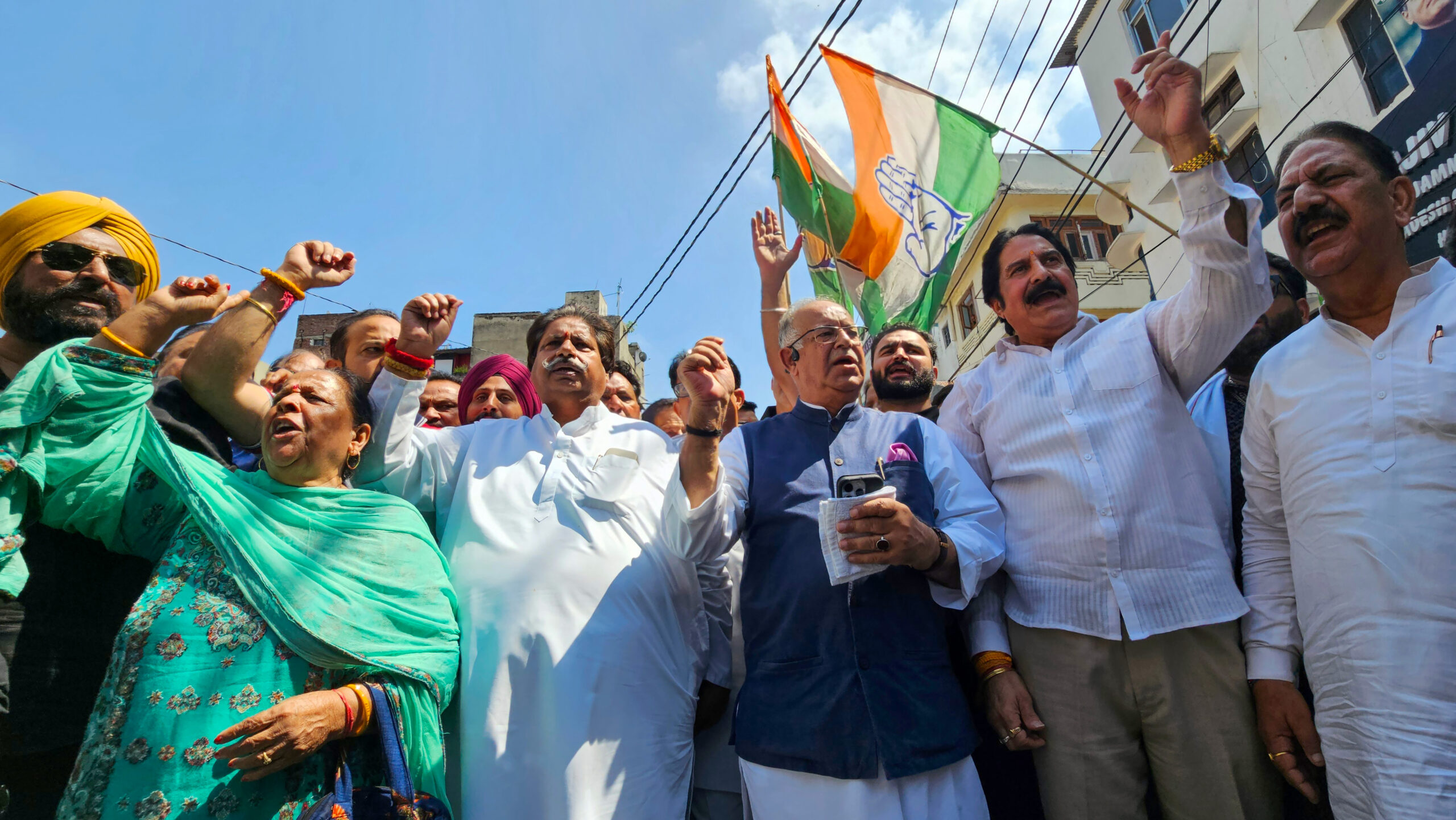 Jammu: Congress Workers Protest Against BJP Post #Gallery Jammu: Congress Workers Protest Against BJP Post #Gallery