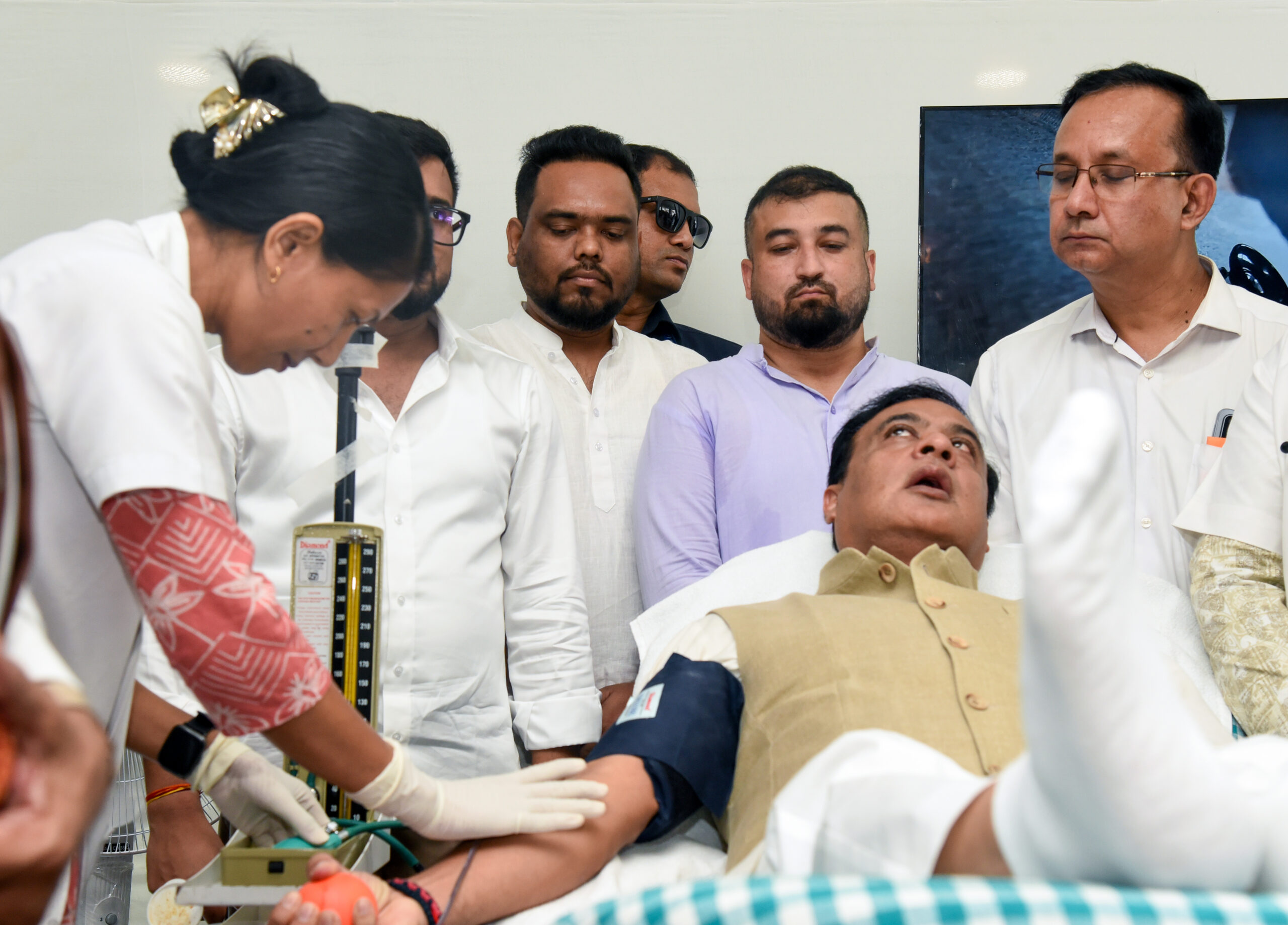 Guwahati: CM Sarma participates in blood donation drive in memory of Zubeen Garg #Gallery Guwahati: CM Sarma participates in blood donation drive in memory of Zubeen Garg #Gallery